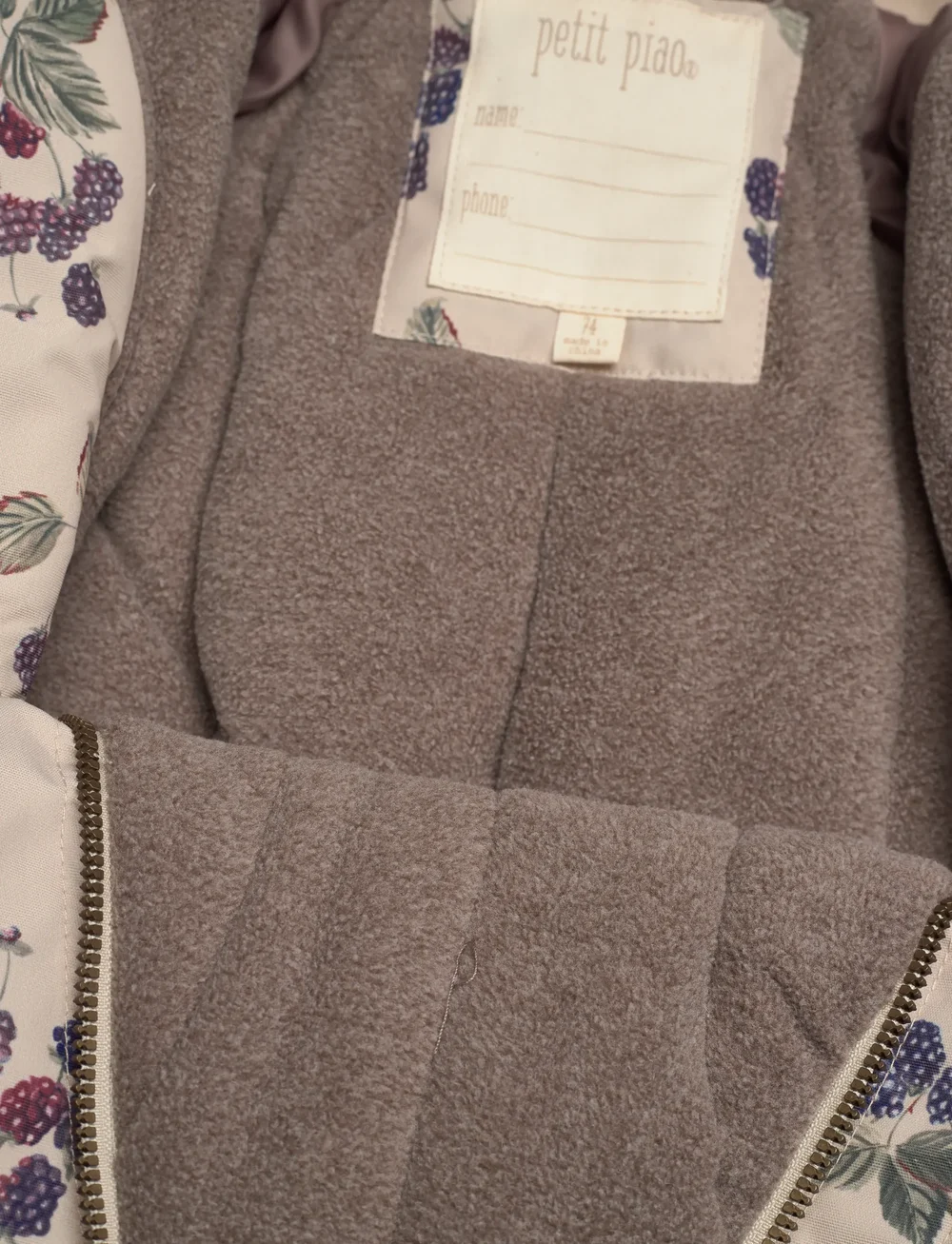 Petit Piao - PPDard Snowsuit - schneeanzug - blackberry aop - 2