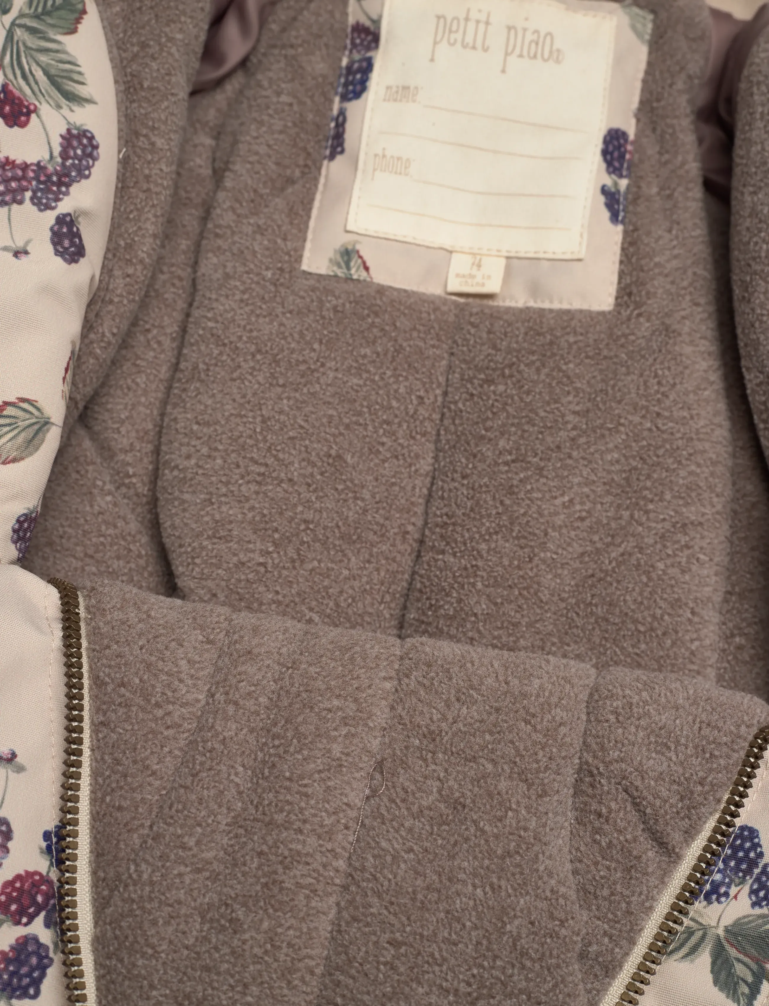 Petit Piao - PPDard Snowsuit - schneeanzug - blackberry aop - 2