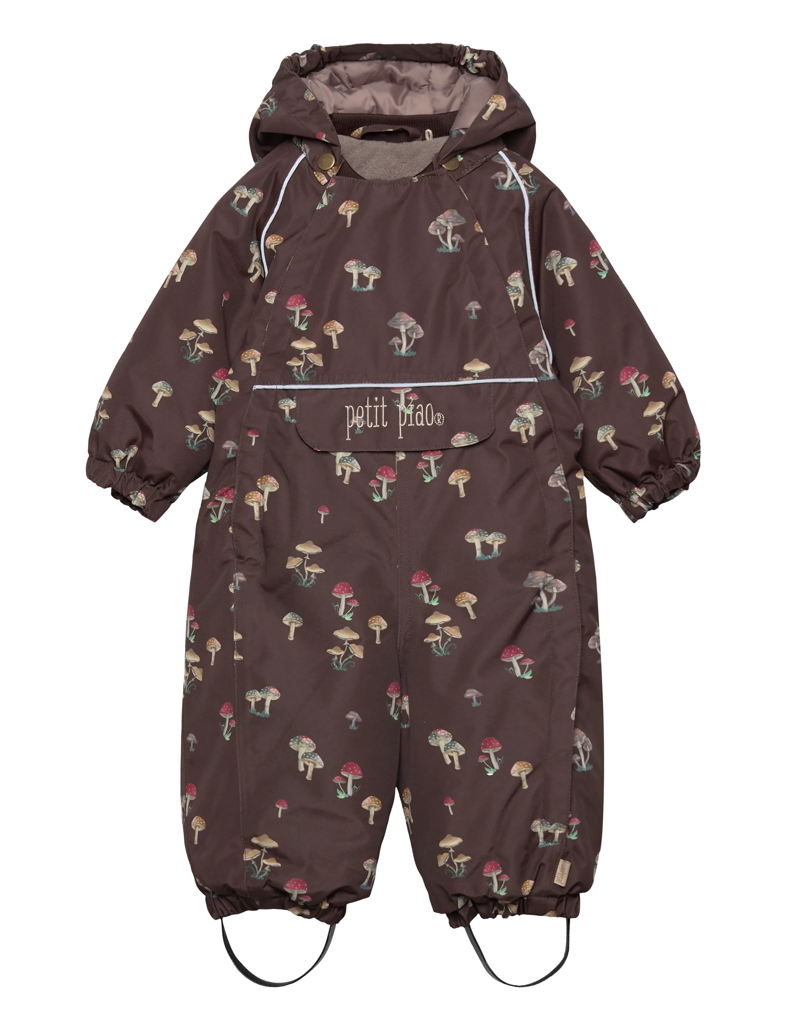 Petit Piao PPDard Snowsuit - Overtøj - FUNGI AOP / brown