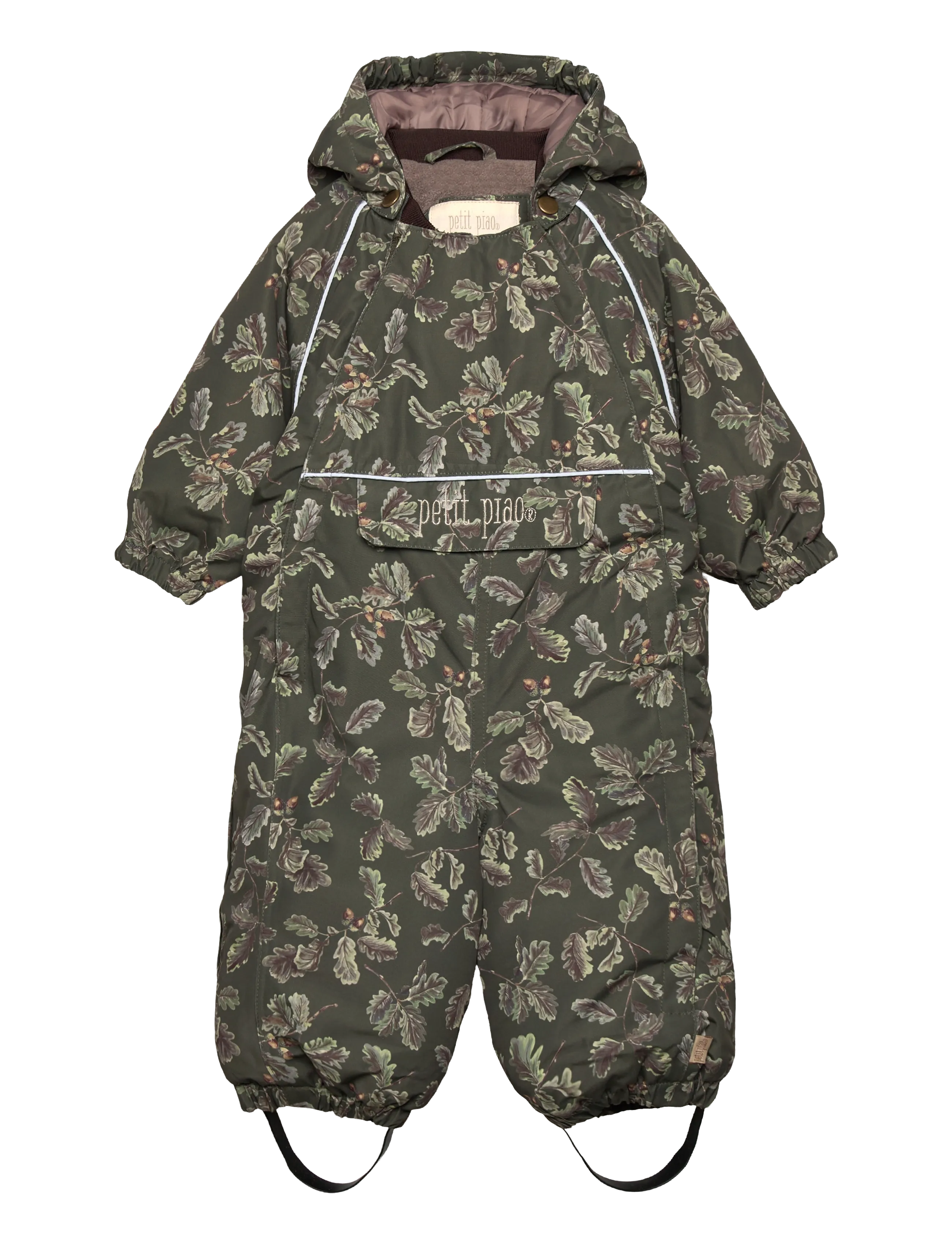 Petit Piao PPDard Snowsuit - Õueriided - OAK AOP / green