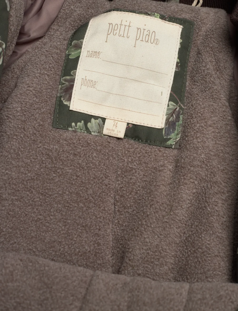 Petit Piao - PPDard Snowsuit - schneeanzug - oak aop - 2