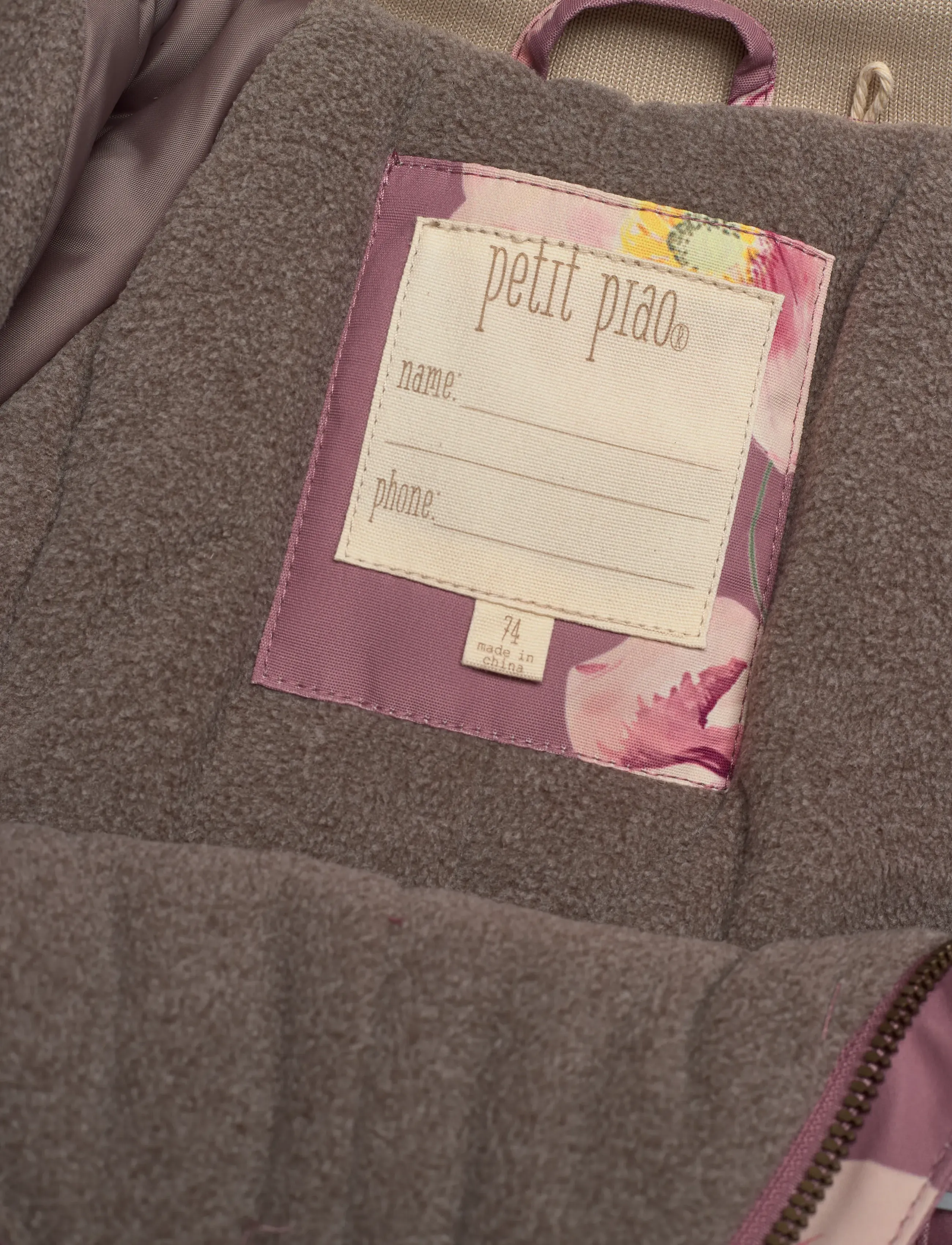Petit Piao - PPDard Winter Jacket - Žieminės striukės - autumn anemone aop - 2