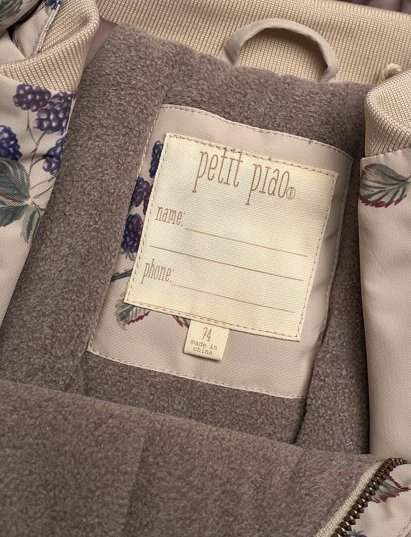 Petit Piao - PPDard Winter Jacket - puhvis ja polsterdatud - blackberry aop - 2