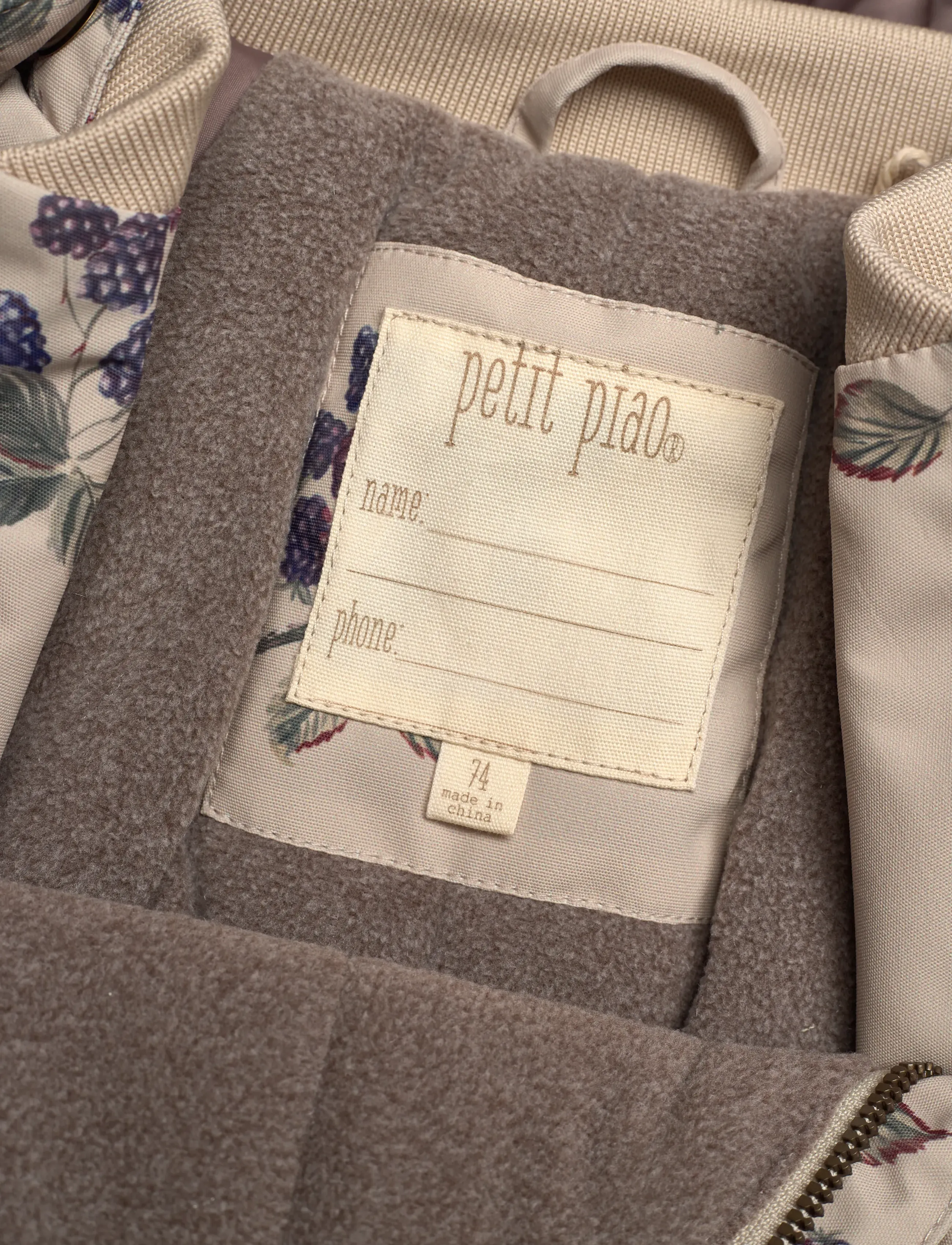 Petit Piao - PPDard Winter Jacket - Žieminės striukės - blackberry aop - 2