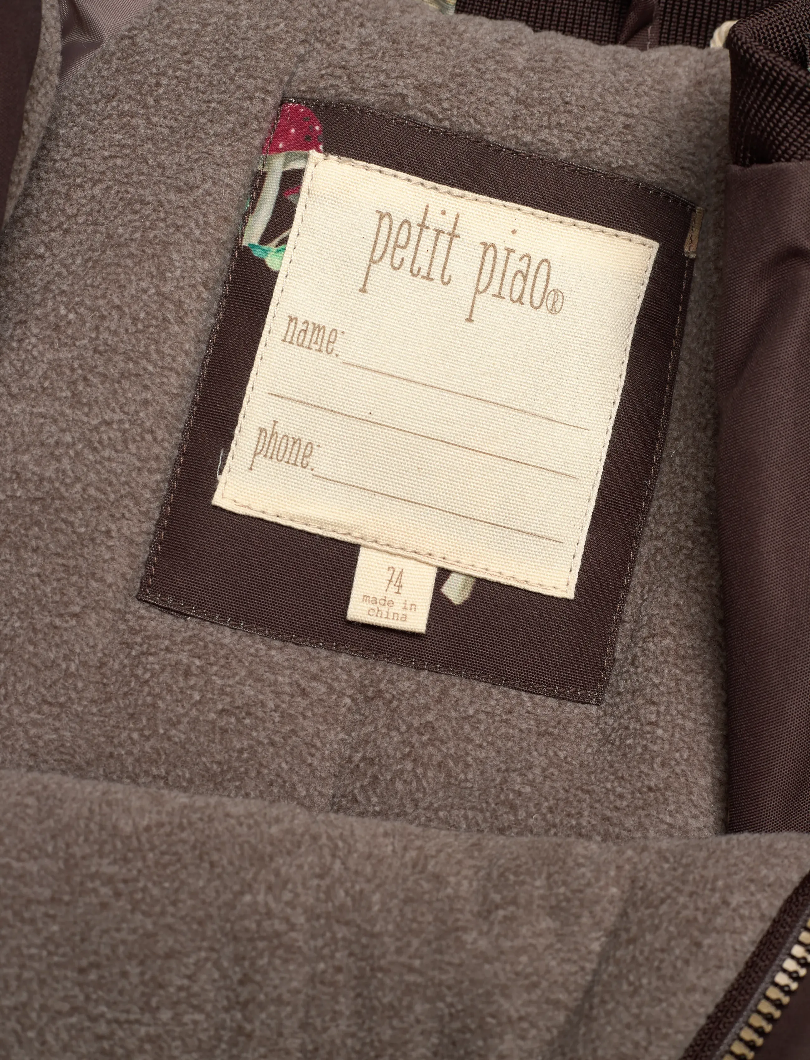Petit Piao - PPDard Winter Jacket - vinterjakker - fungi aop - 2
