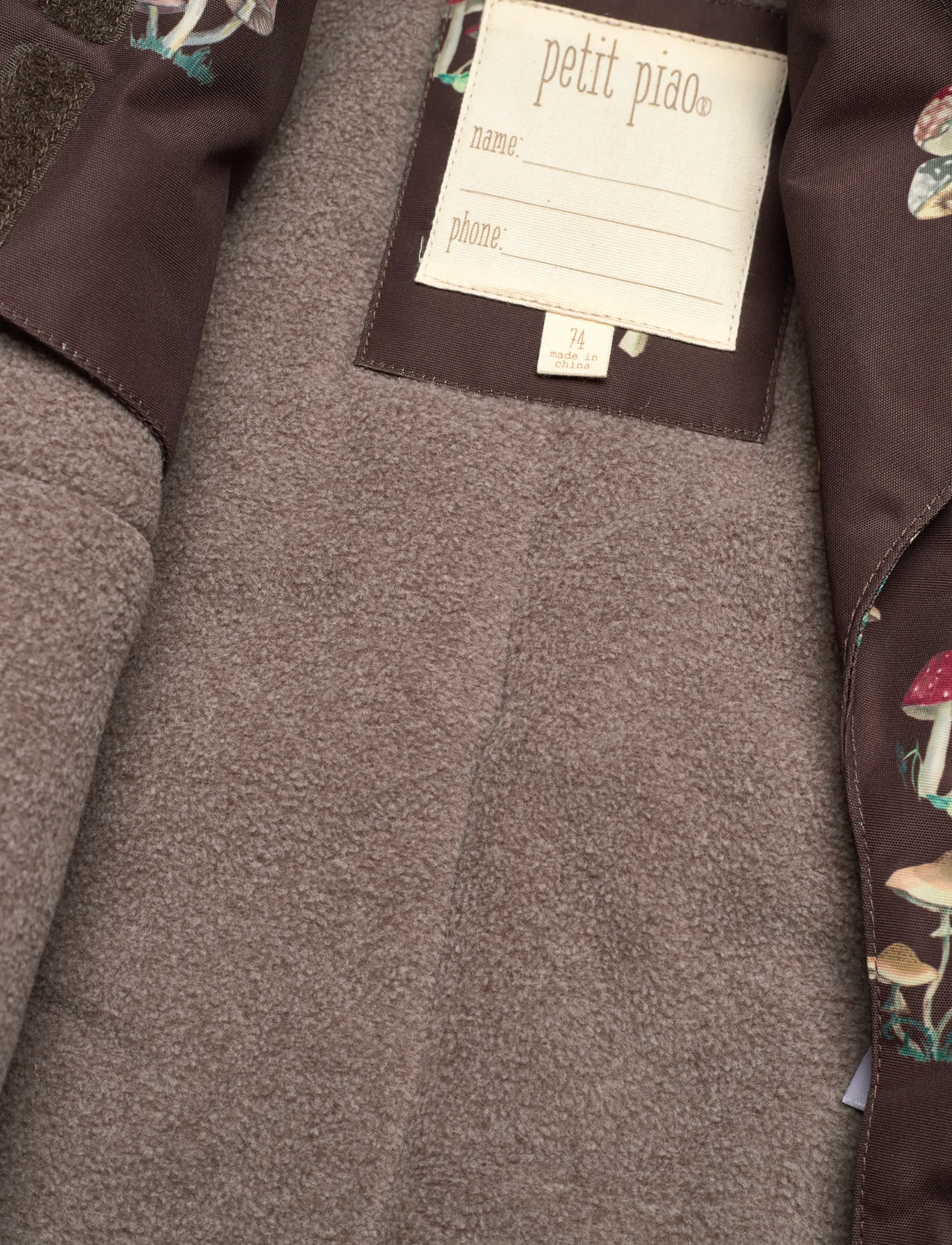 Petit Piao - PPDard Winter Jacket - vinterjakker - fungi aop - 4