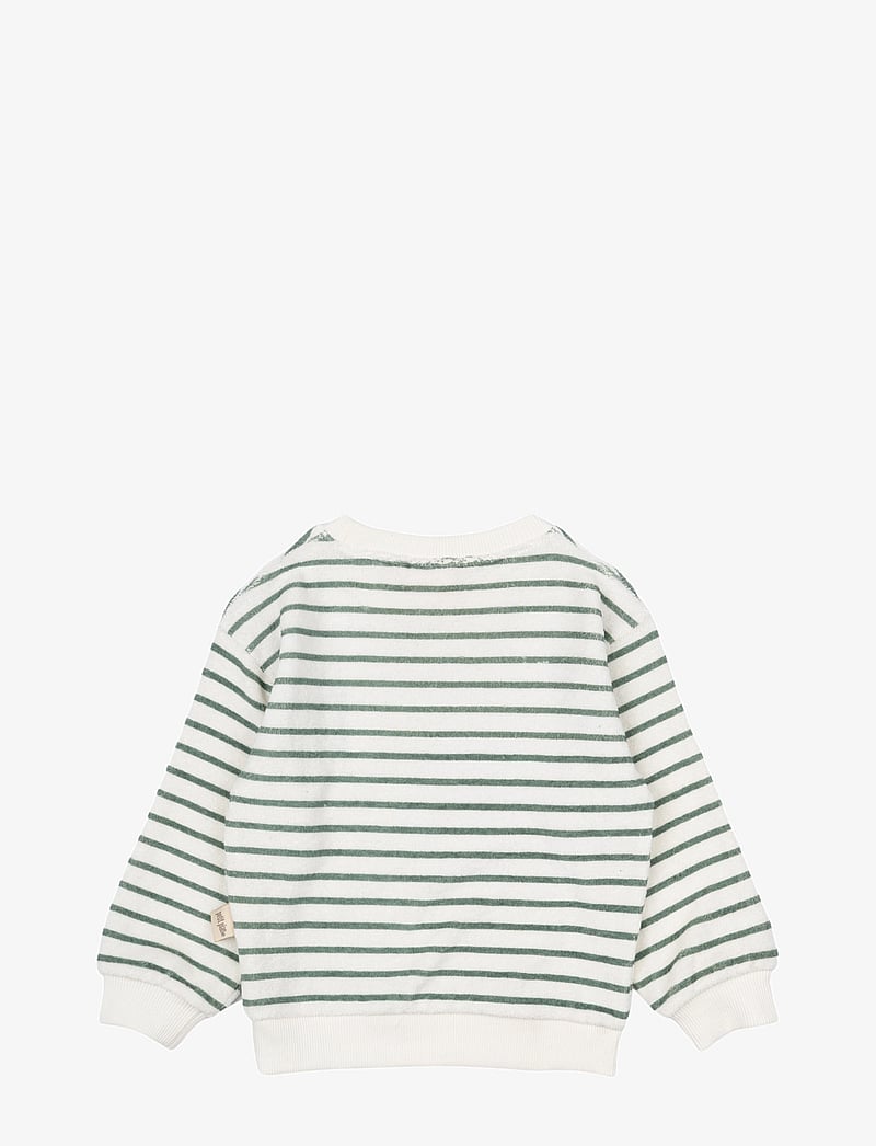Petit Piao - Sweat Shirt Drop Shoulder - dressipluusid - off white/green - 2