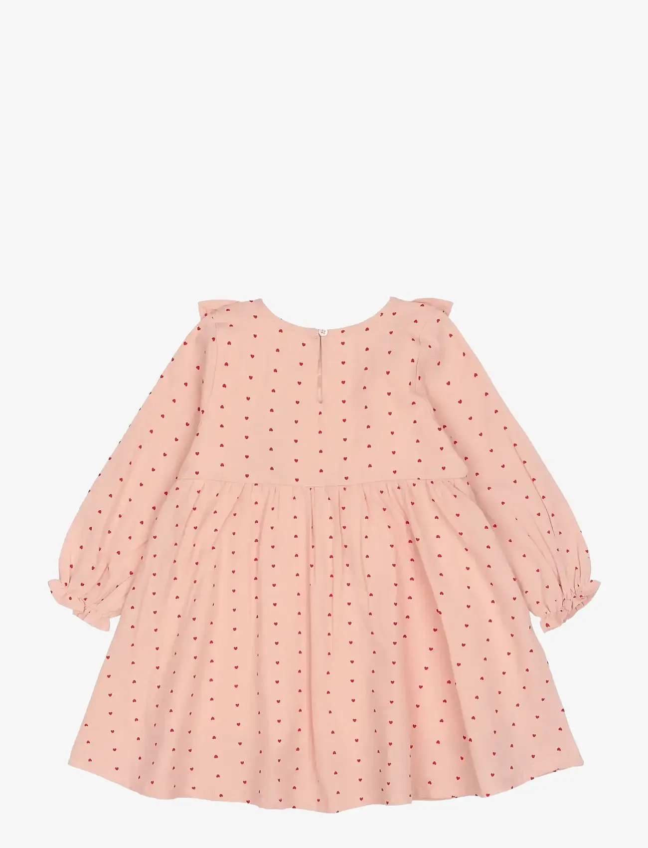 Petit Piao - PPDeva Dress LS - langærmede hverdagskjoler - pink heart - 1