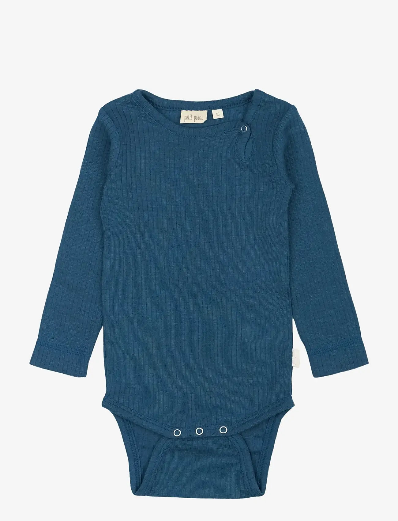 Petit Piao - PPDante Body L/S Merino Wool - langärmelig - ensign blue - 0