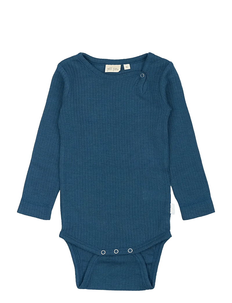 Petit Piao - PPDante Body L/S Merino Wool - langärmelig - ensign blue - 0