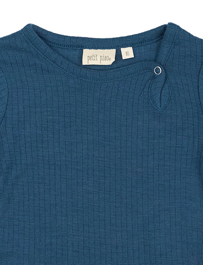 Petit Piao - PPDante Body L/S Merino Wool - langärmelig - ensign blue - 2