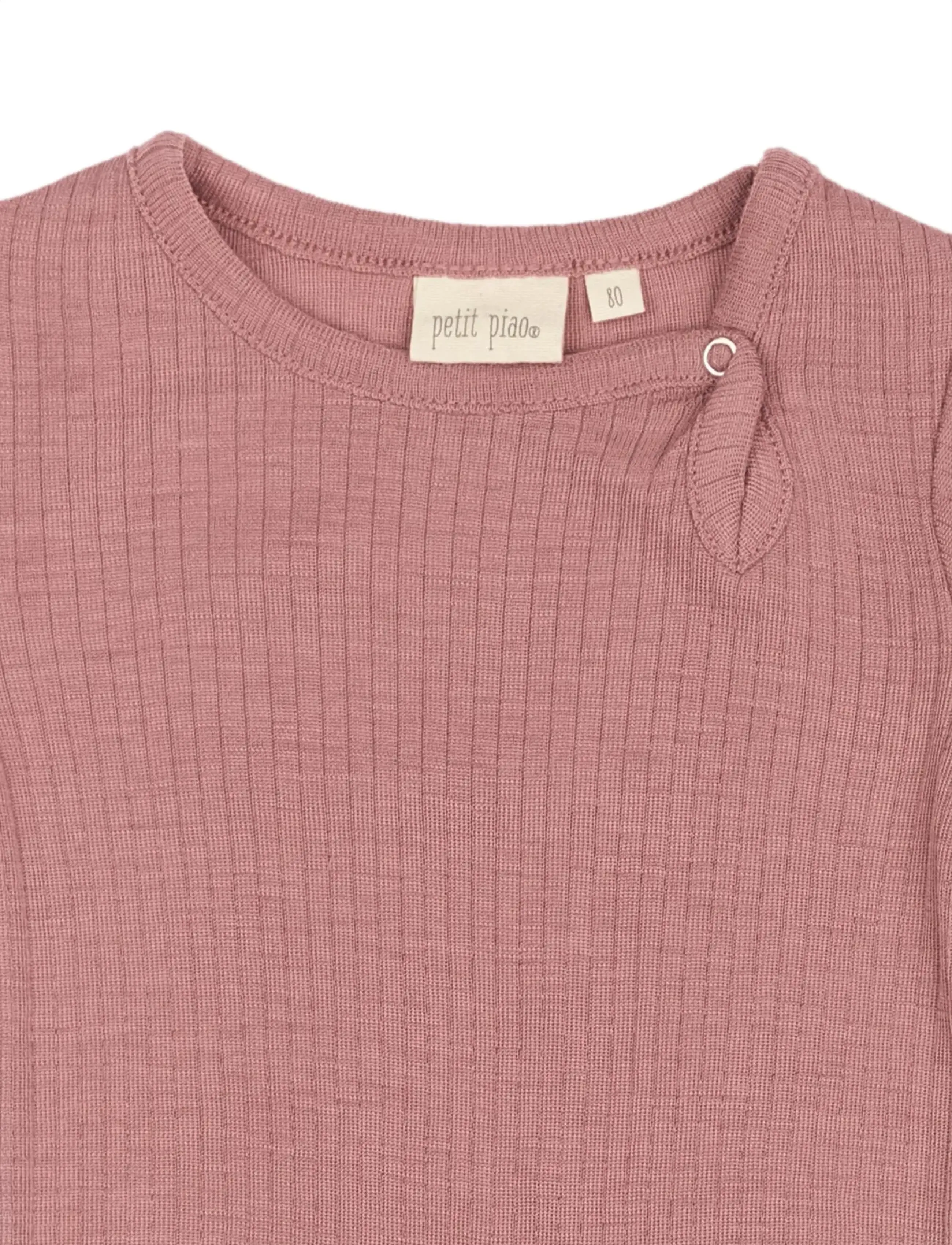 Petit Piao - PPDante Body L/S Merino Wool - nostalgic rose - 2
