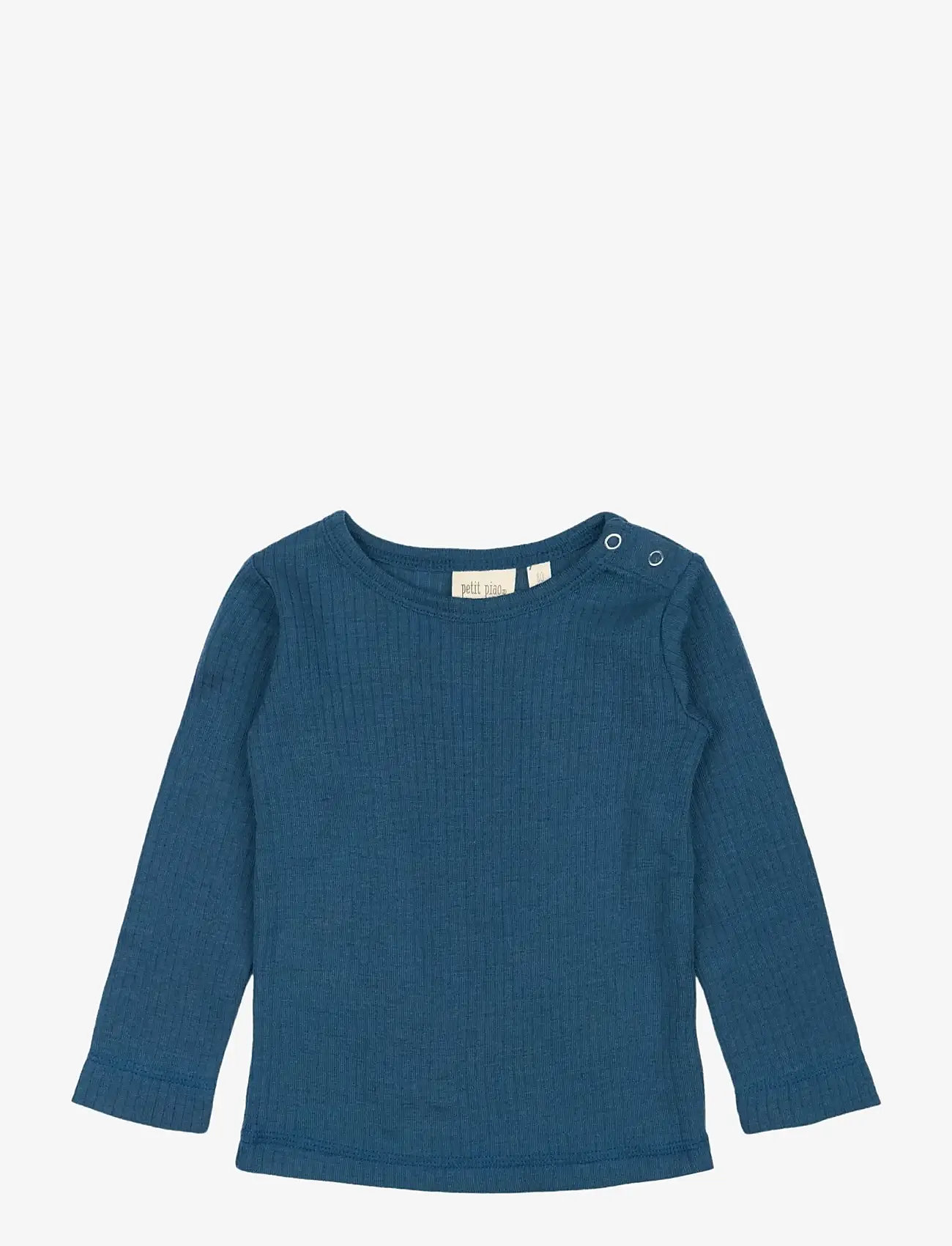 Petit Piao - PPDante T-Shirt L/S Meriono Wool - langärmelig - ensign blue - 0