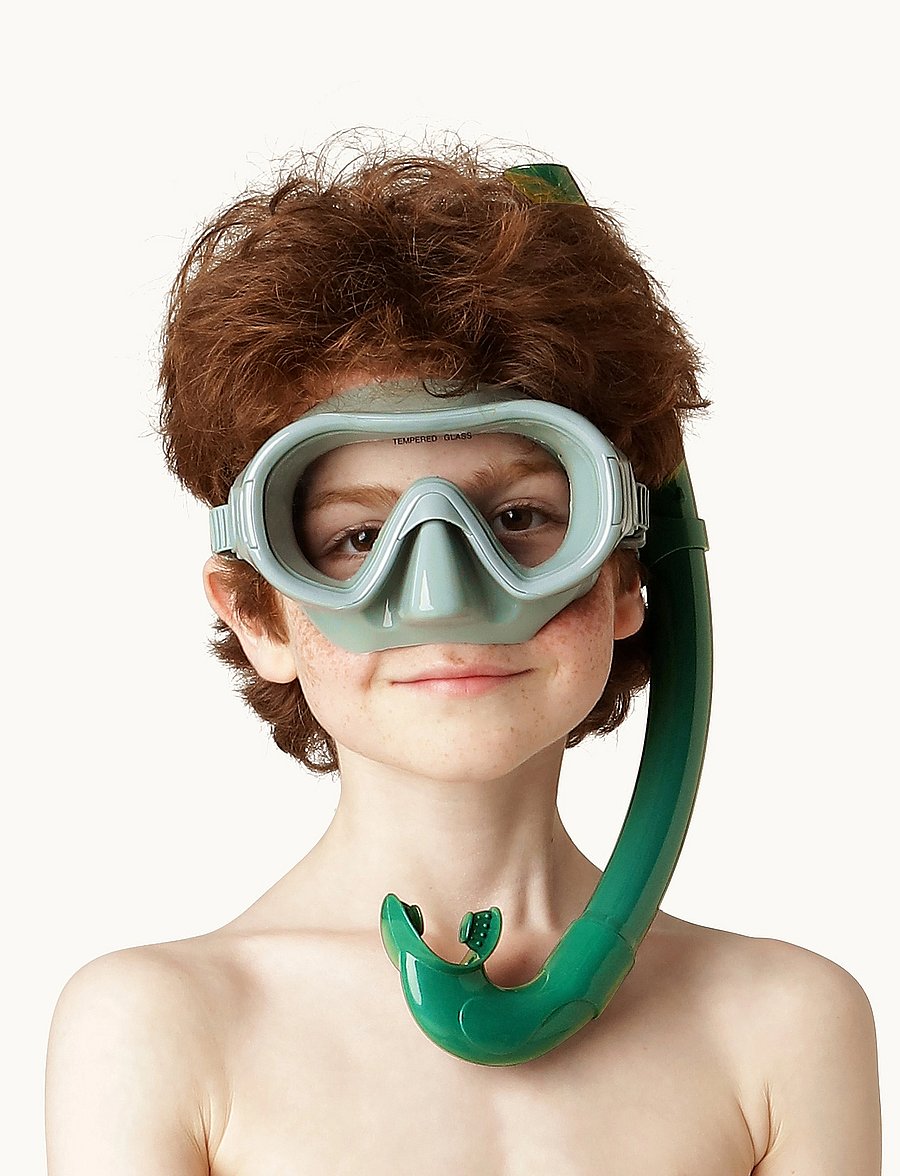 Petites Pommes - Betty Snorkeling Set - köfunarleikföng - calile/oxford green - 0
