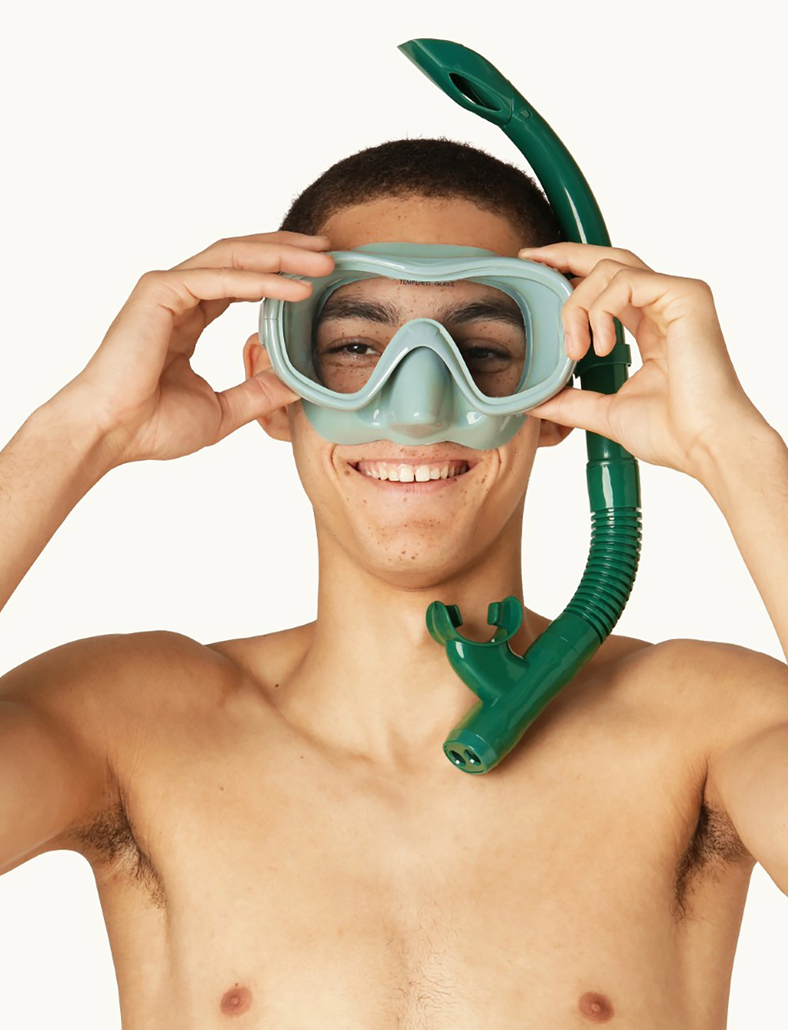 Petites Pommes - Ariel Snorkeling Set - köfunarleikföng - calile/oxford green - 0