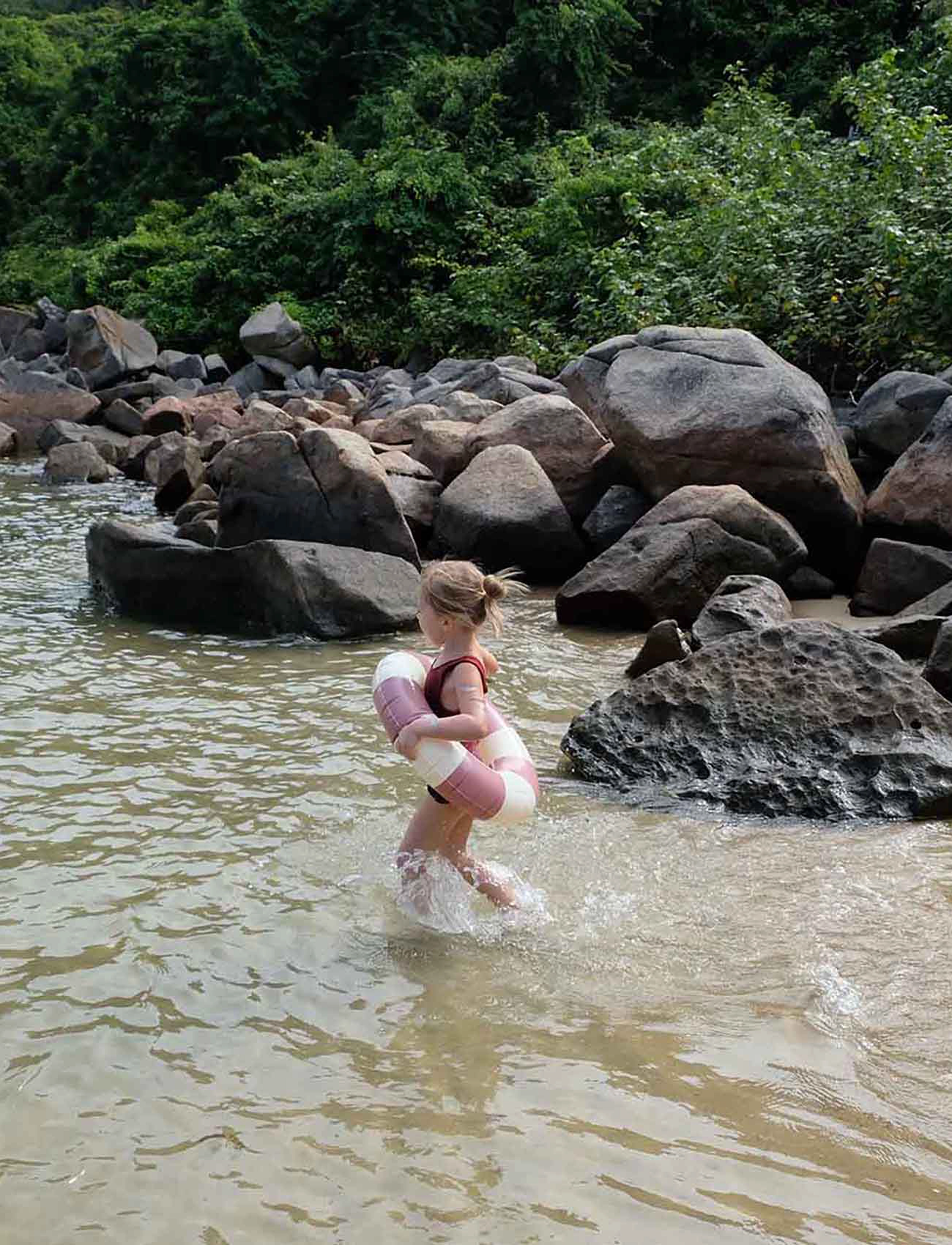 Petites Pommes Olivia Swim Ring, Børn, Bath Rings & Bath Mattresses, Pink, Str: 1-3Y Max. weight: 20 kg