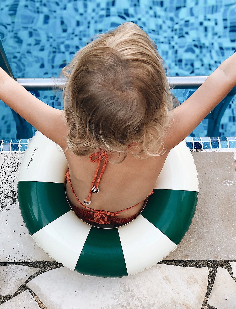 Petites Pommes - Olivia Swim Ring - baðhringir og baðdýnur - oxford green - 2