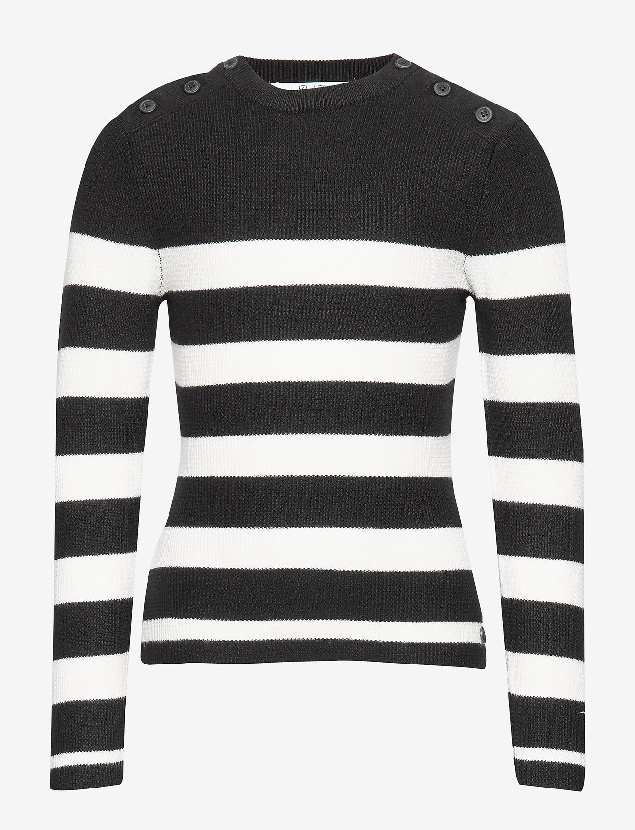 Petrol - Girls Knitwear Round Neck - black - 0