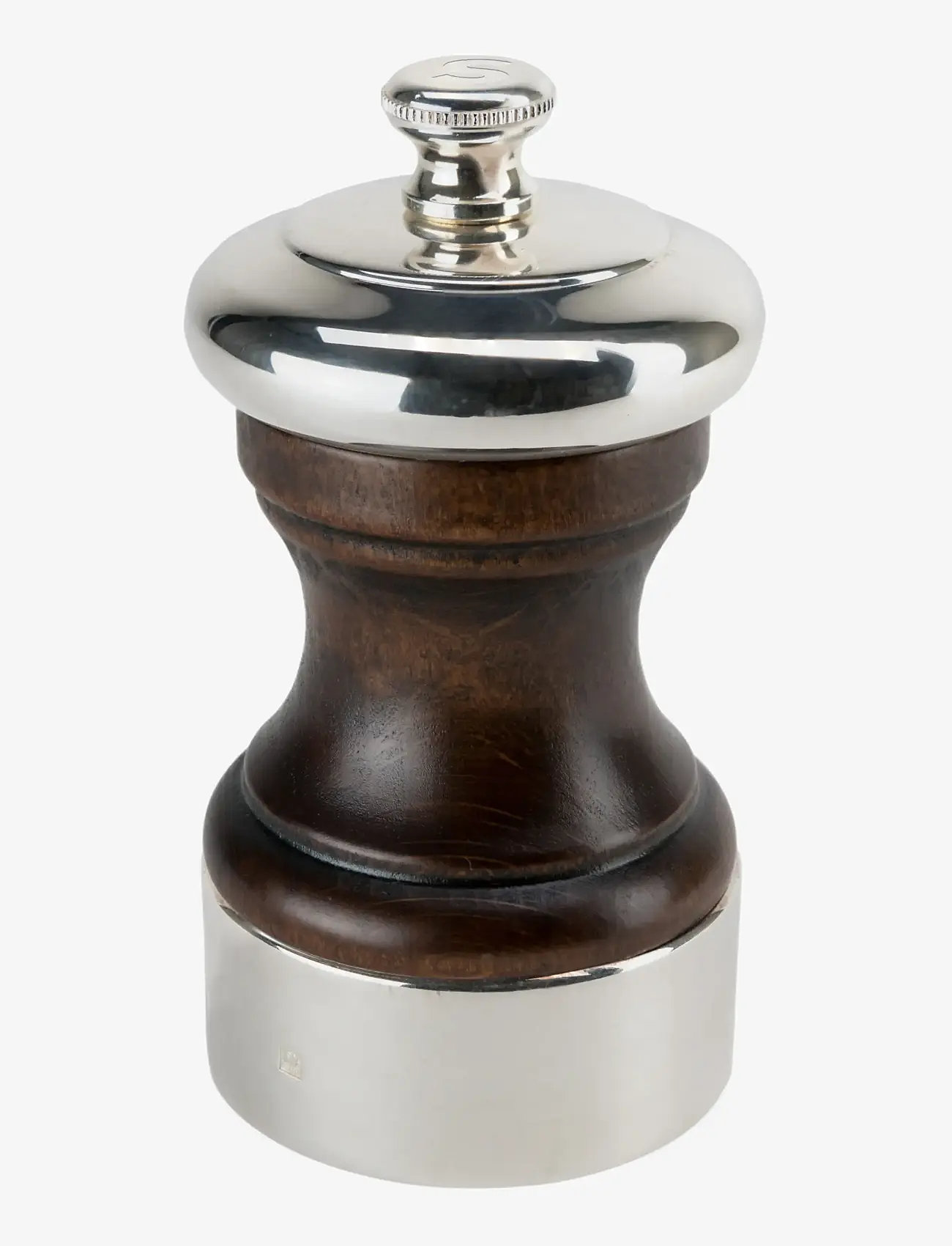 Peugeot - Palace Saltkværn Brun / Sølvbelagt 10cm - køb efter pris - silver-plated metal/wood with patina - 0