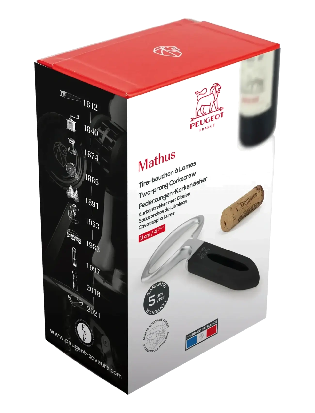 Peugeot - Mathus to-benet proptrækker sort - muud köögiriistad - black - 1