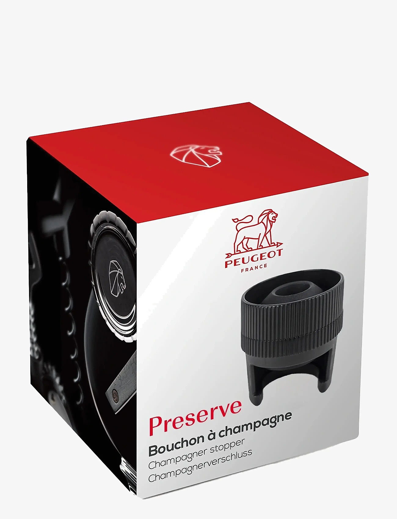 Peugeot - Preserve Sparkling Wine Stopper Dual Function - flasköppnare & vinförslutare - black - 1