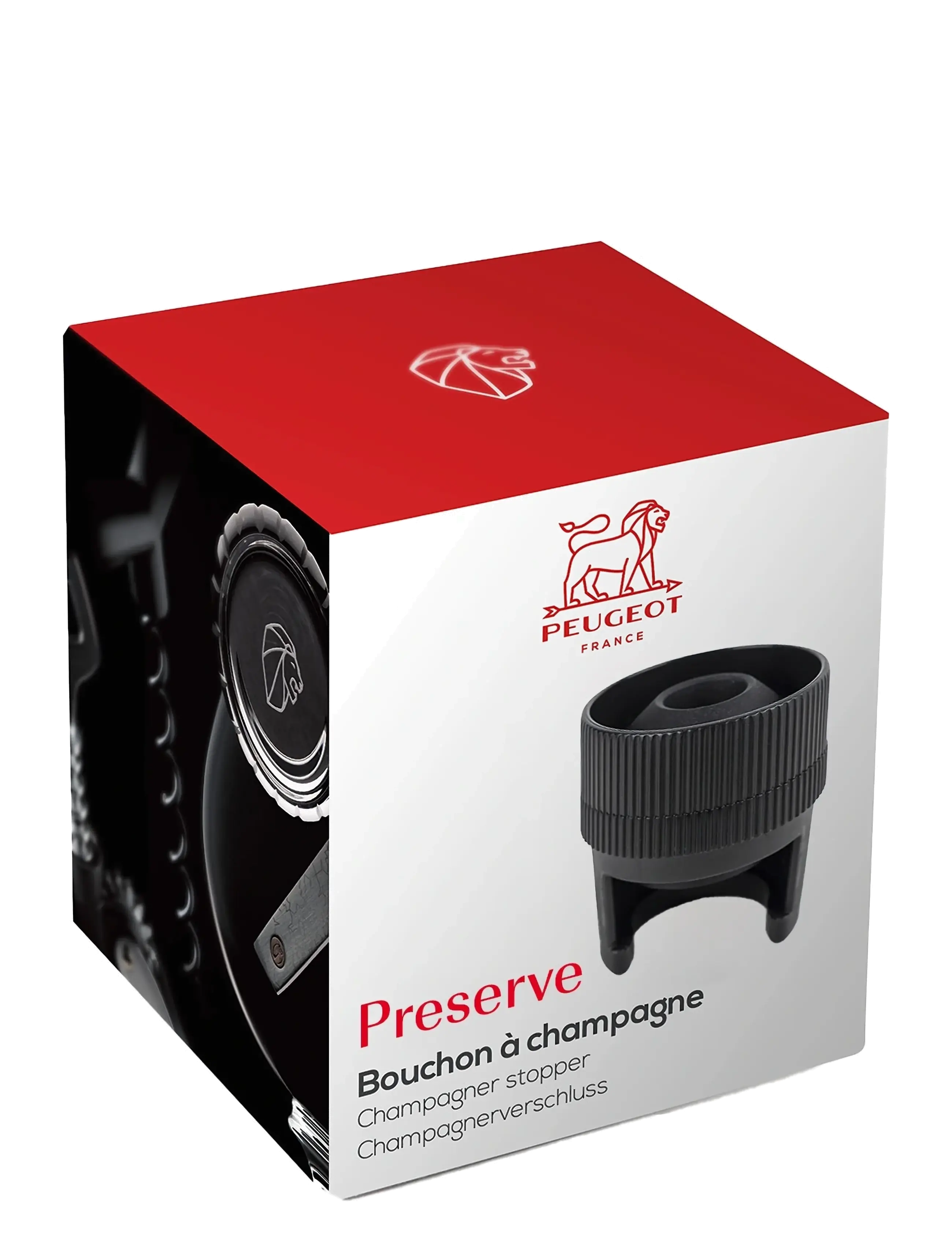 Peugeot - Preserve mousserende vinstopper dobbelt funktion - pudeliavajad ja -korgid - black - 1