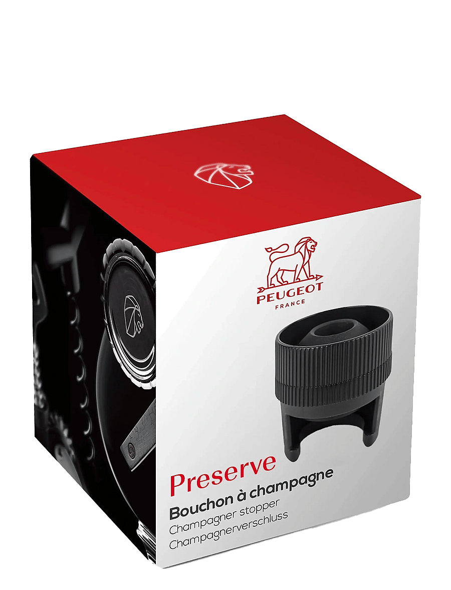 Peugeot - Preserve mousserende vinstopper dobbelt funktion - pudeliavajad ja -korgid - black - 1