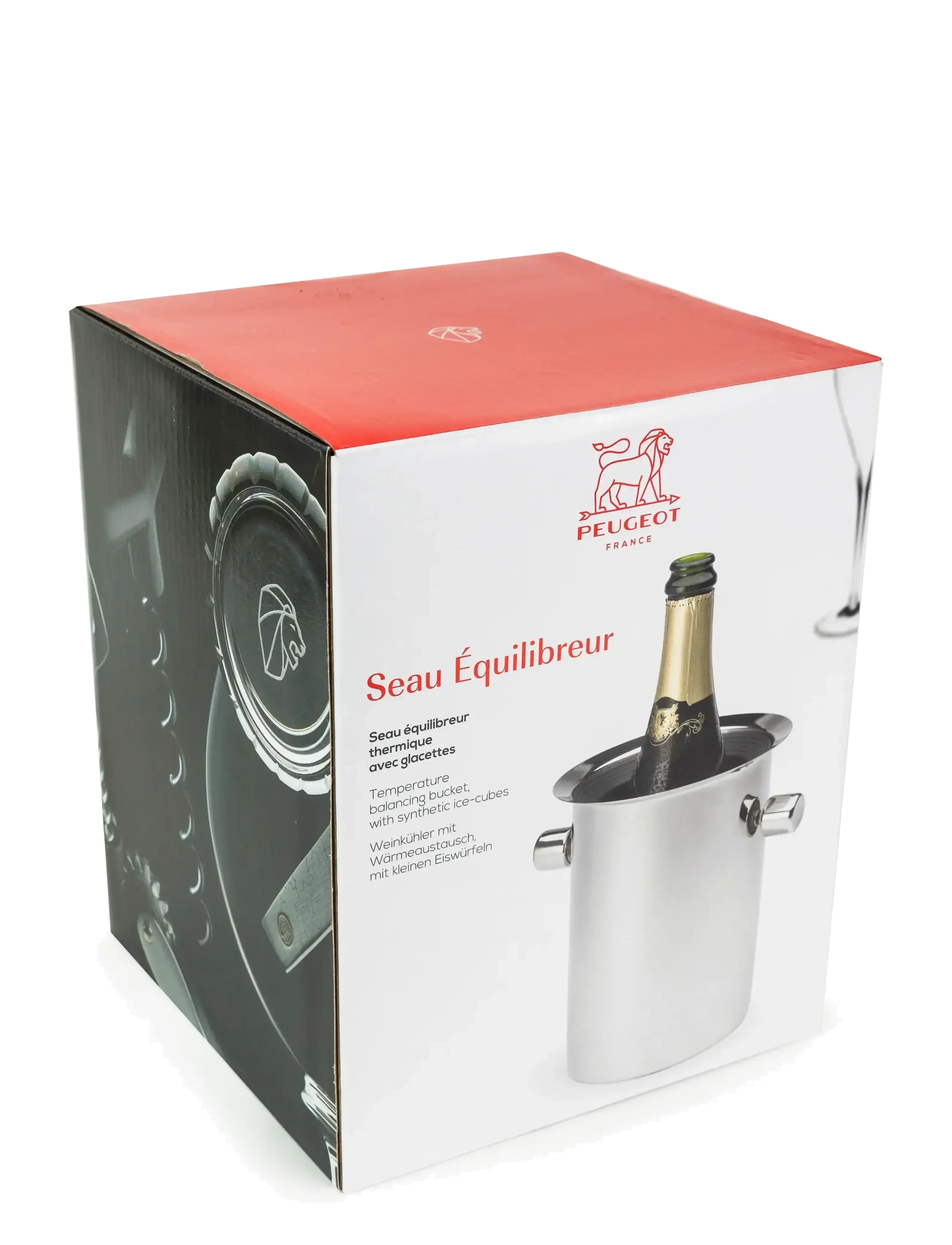 Peugeot - Temperaturbalanceringsspand med isterninger - wine & champagne chillers - steel - 1