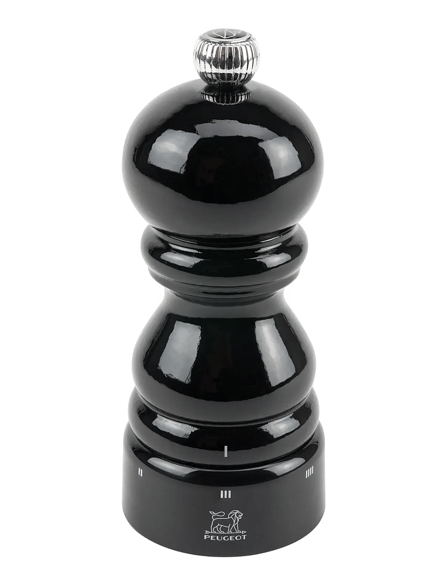 Peugeot - paris saltkværn u'select Z træ, sortlakeret 12 cm - soola- ja pipraveskid - black lacquered - 0