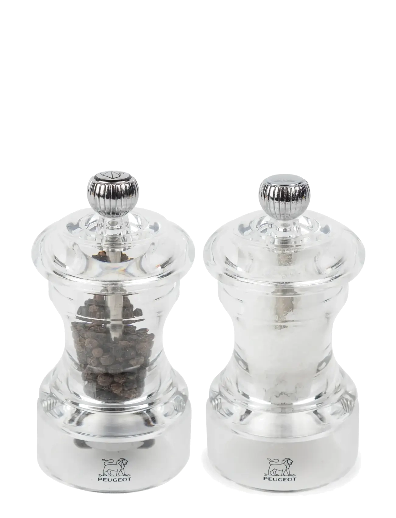 Peugeot Bistro Duo MP+MS Acrylic 10cm - Salz- & Pfefferstreuer - ACRYLIC / clear