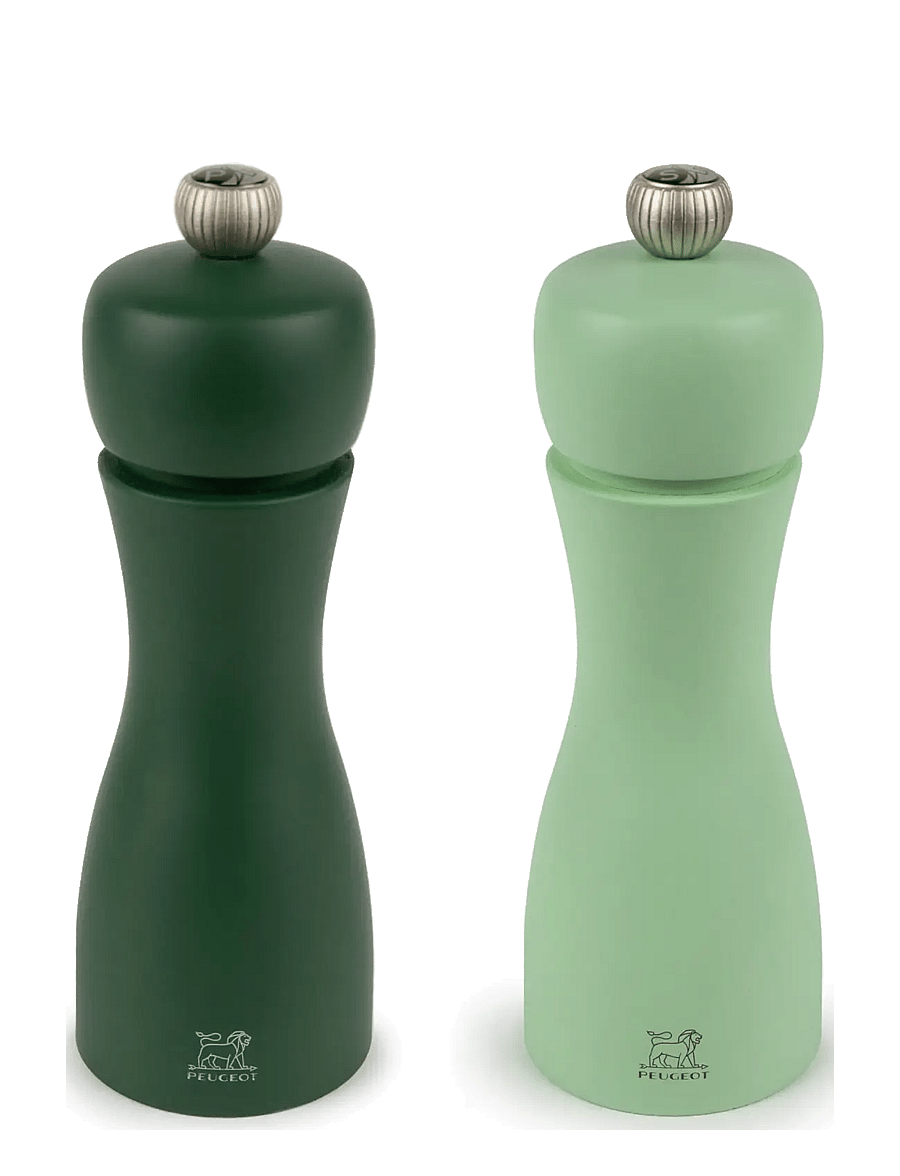 Peugeot - Tahiti duo mørkegrøn + mintgrøn 15cm - salz- & pfefferstreuer - water - 0