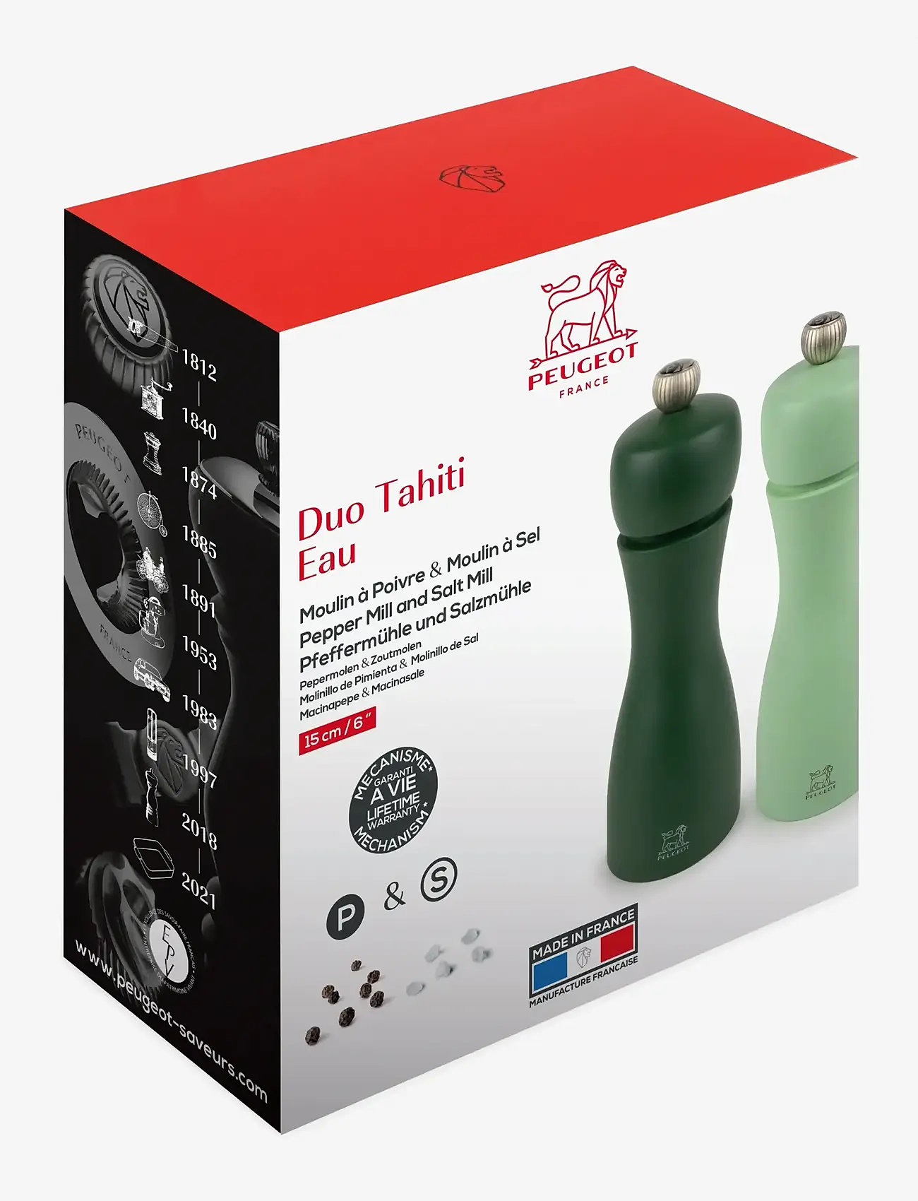 Peugeot - Tahiti Duo - salz- & pfefferstreuer - water - 1