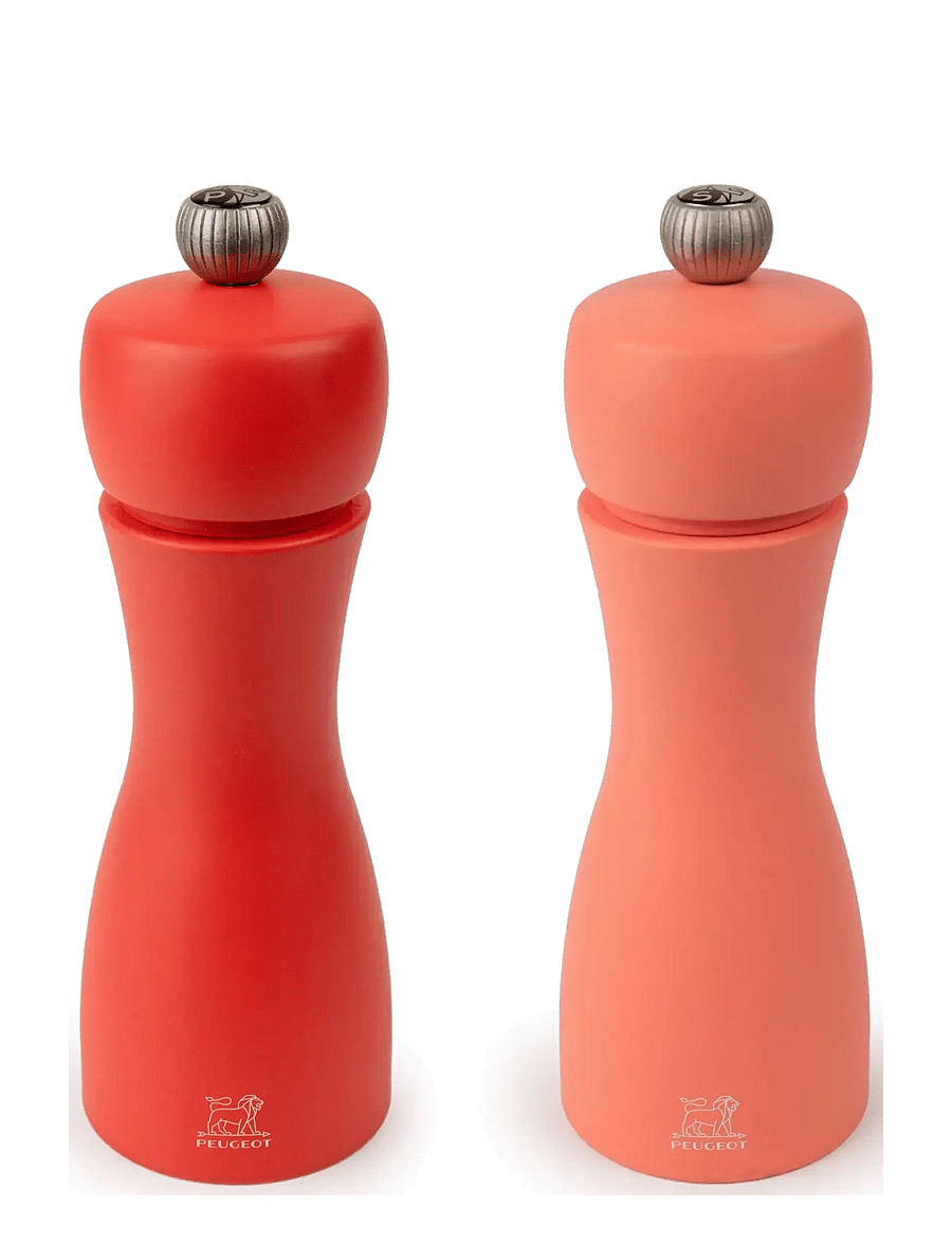Peugeot - Tahiti duo orange & rød 15cm - salz- & pfefferstreuer - fire - 0