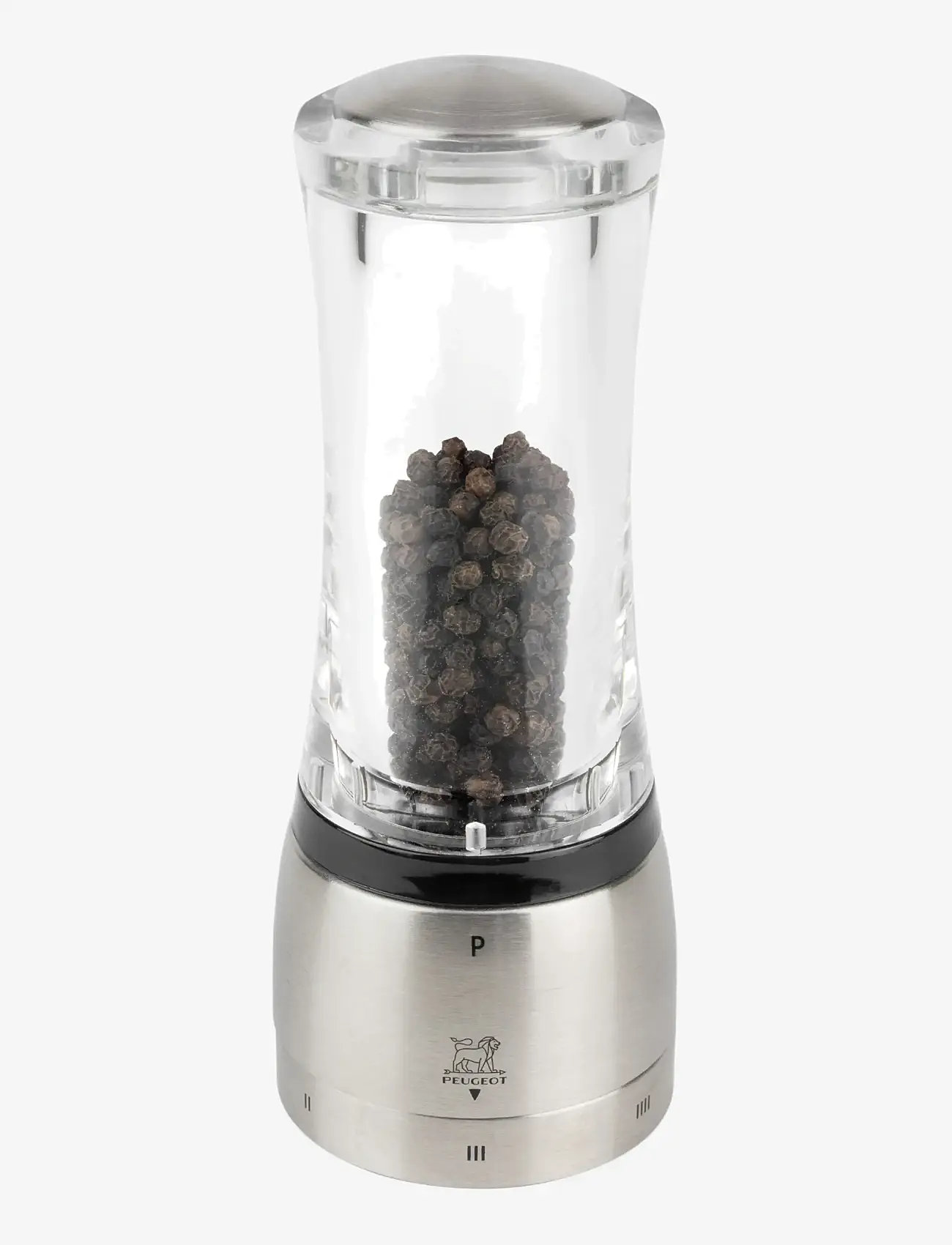 Peugeot - Daman Pepper Mill U'Select Steel/Acrylic 16cm - soola- ja pipraveskid - acrylic/stainless steel - 0