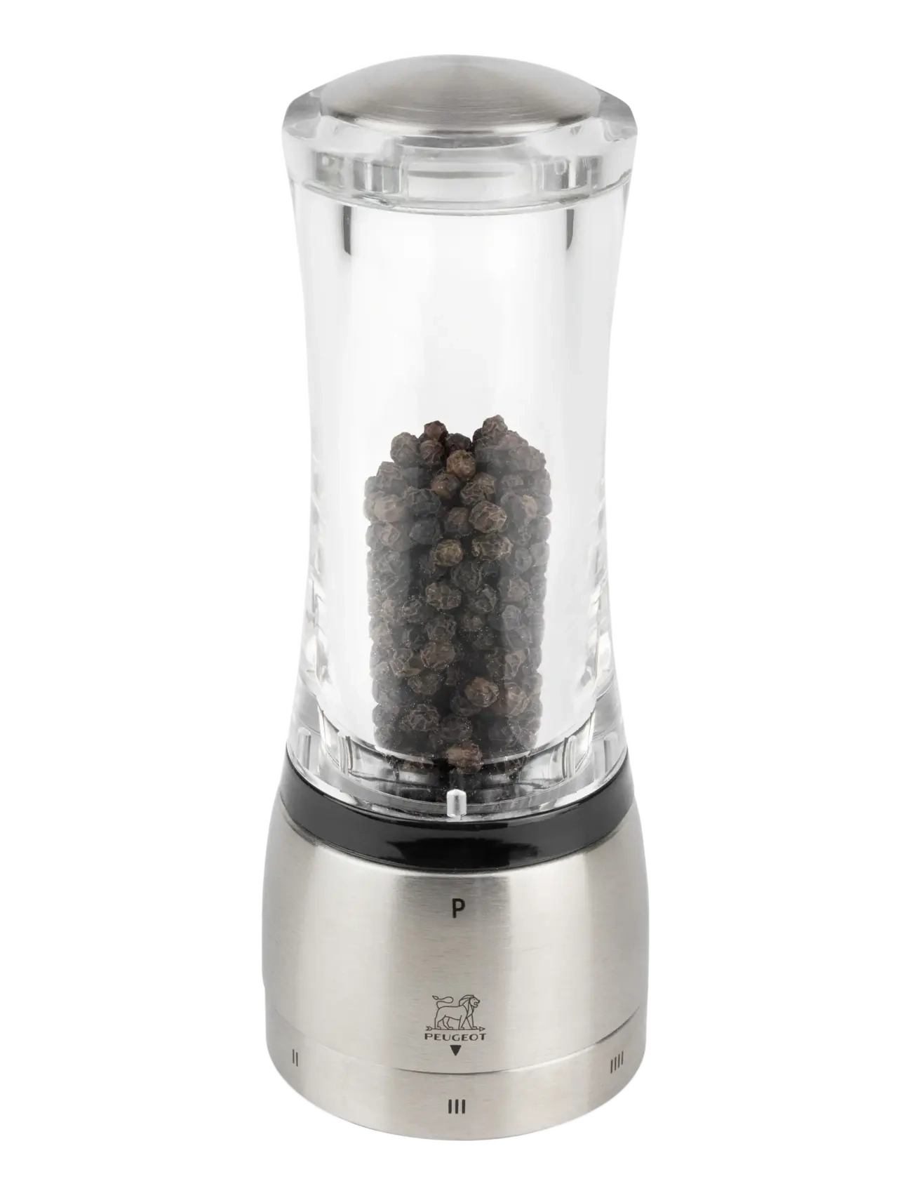 Peugeot Daman Peberkværn U'Select Stål/Acryl 16cm - Nyheder - ACRYLIC/STAINLESS STEEL / silver