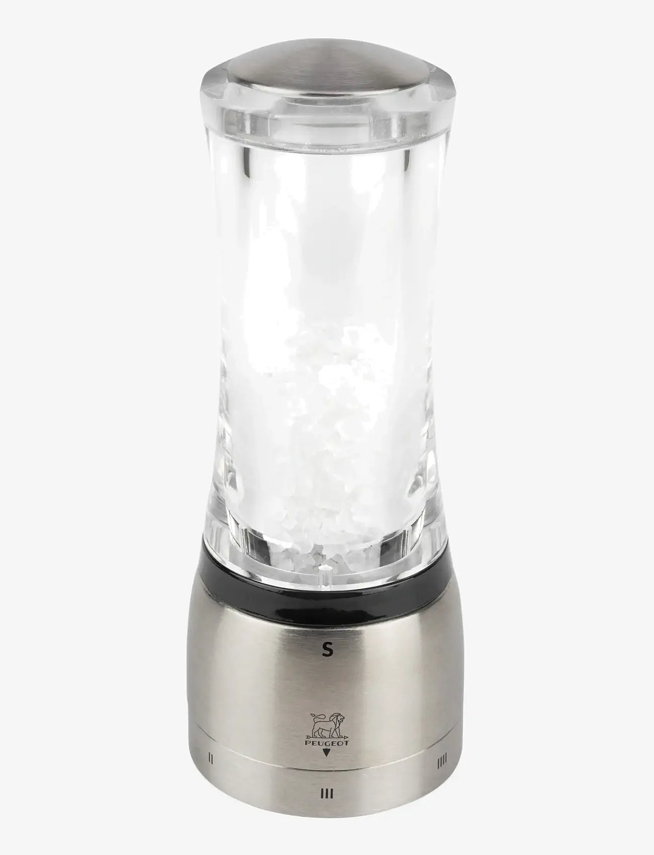 Peugeot - Daman Salt Grinder U'select Z Steel/Acrylic 16cm - soola- ja pipraveskid - acrylic/stainless steel - 0