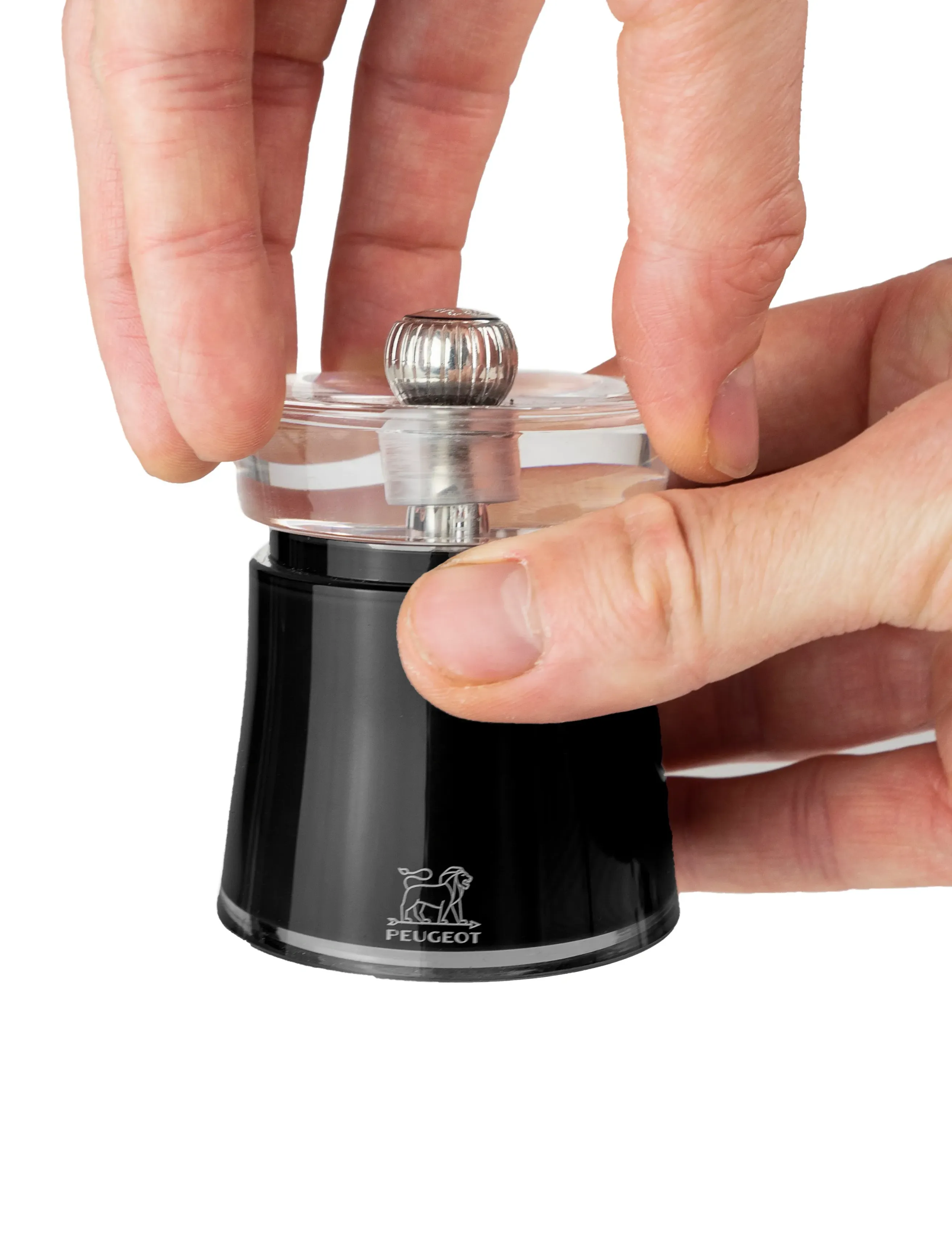 Peugeot Bali Peberkværn Akryl/Sort 8 Cm, cm, Grinders, Schwarz - Spice Homeware