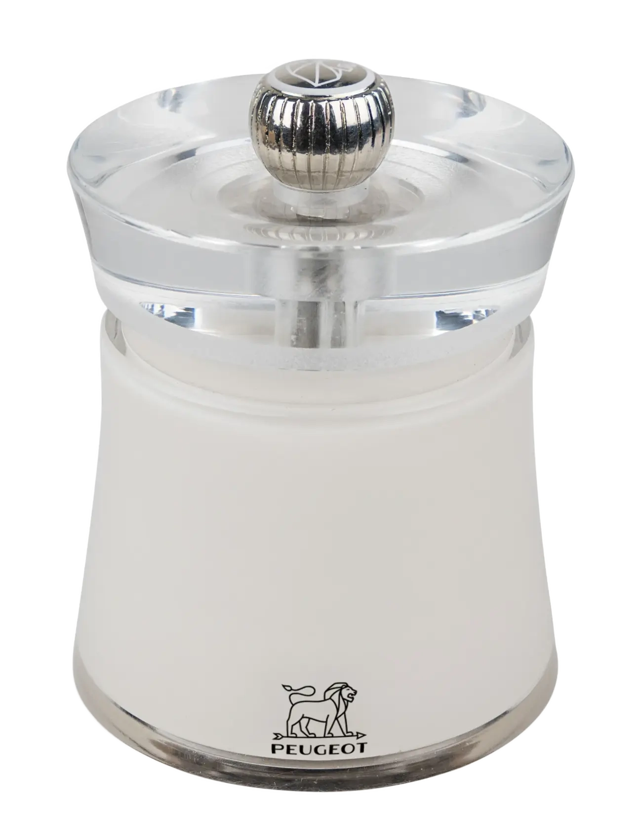 Peugeot Bali salt grinder acrylic/white 8 cm - Visa allt - ACRYLIC/BLANC / white