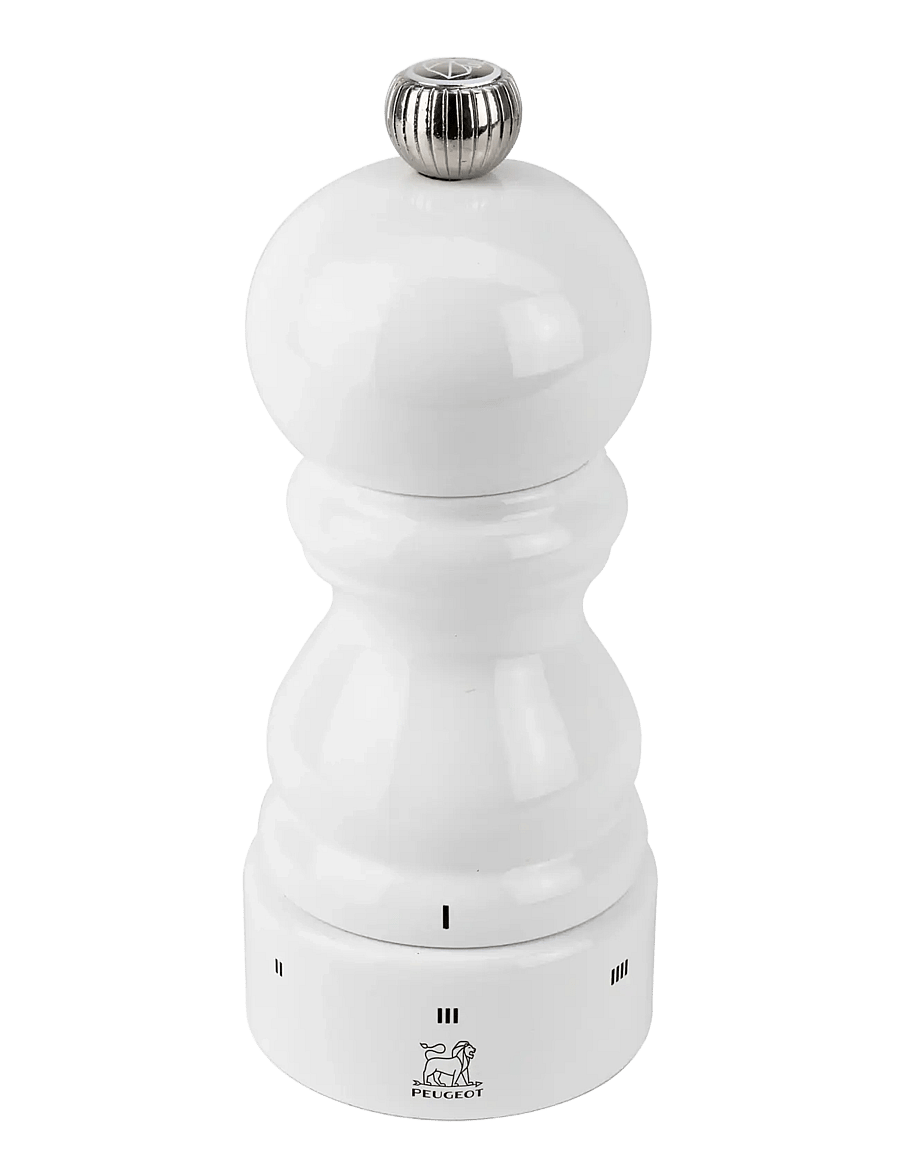Peugeot - paris saltkværn u'select Z træ, hvidlakeret 12 cm - soola- ja pipraveskid - white lacquered - 0