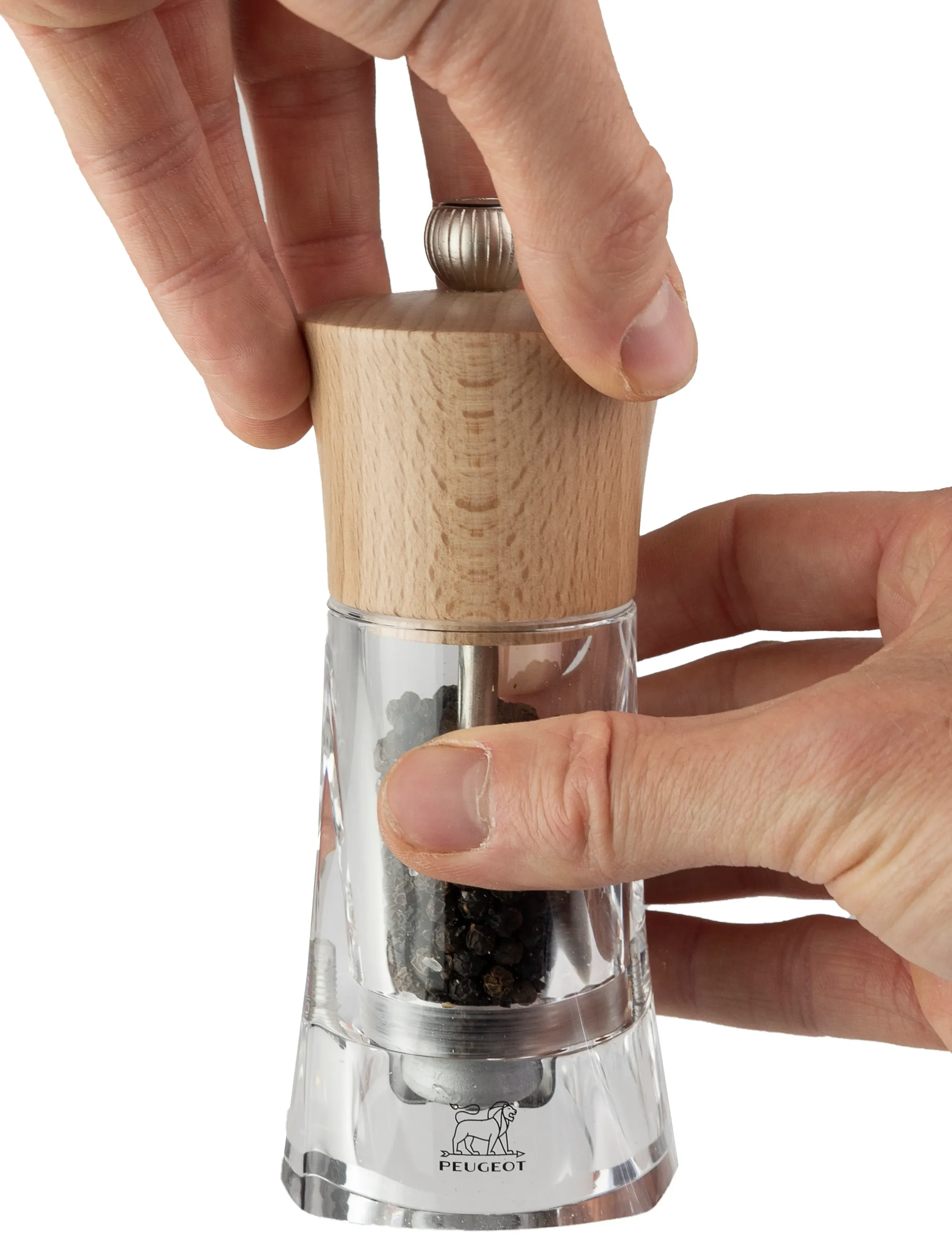 Peugeot Oleron Peberkværn Acryl/Træ Natur 14 Cm, cm, Grinders - Spice Grinders, Homeware