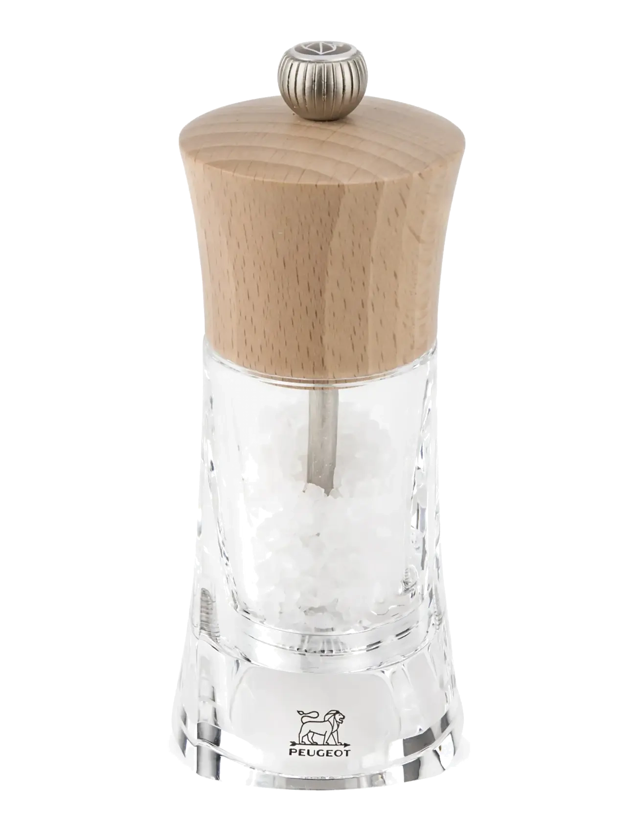 Peugeot Oleron Salt Grinder Acrylic/Wood Natural 14 cm - Küche - ACRYLIC/NATUREL / natural