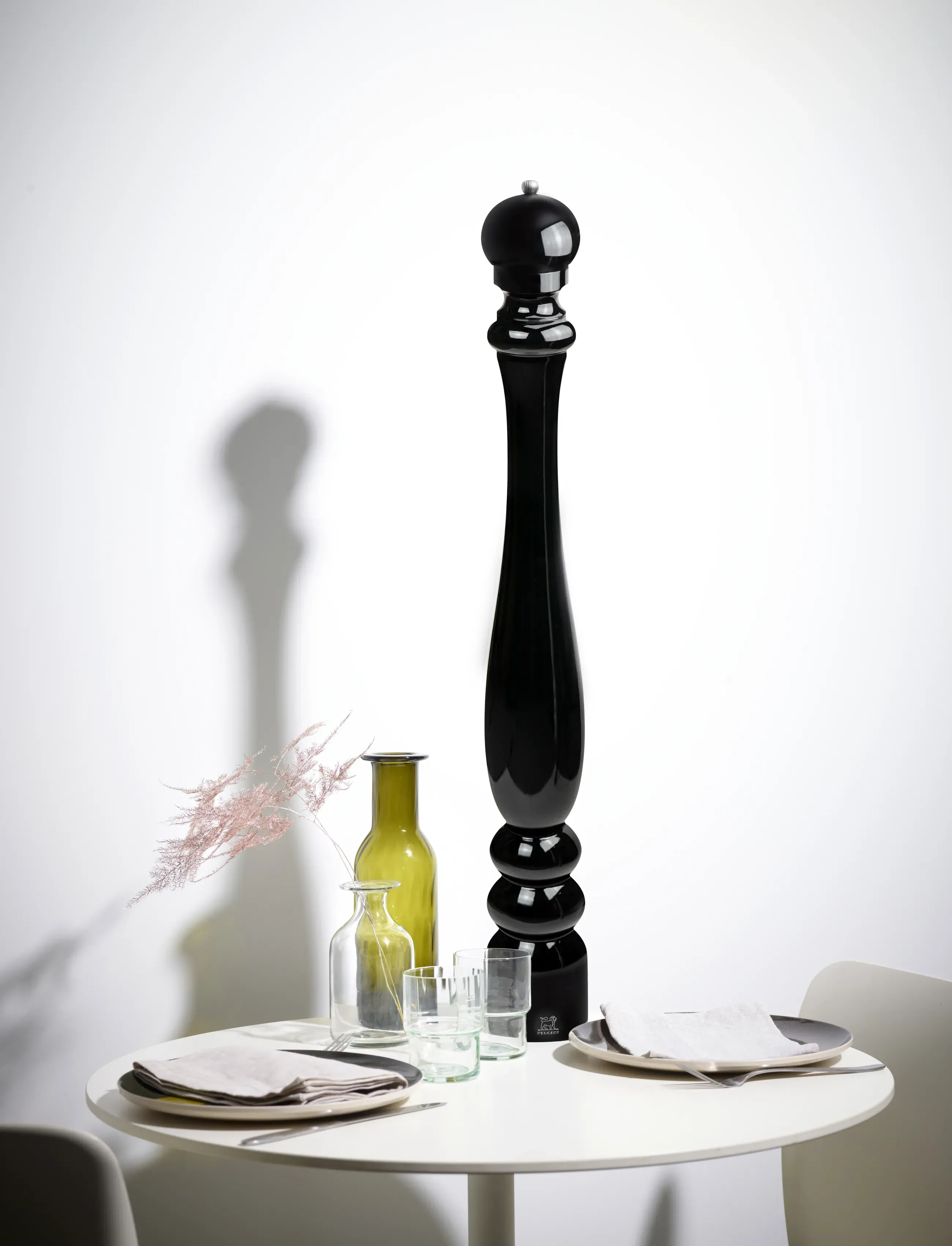 Peugeot Paris Peberkværn, Træ, Sortlakeret 80 Cm, cm, Grinders, Schwarz - Spice Homeware