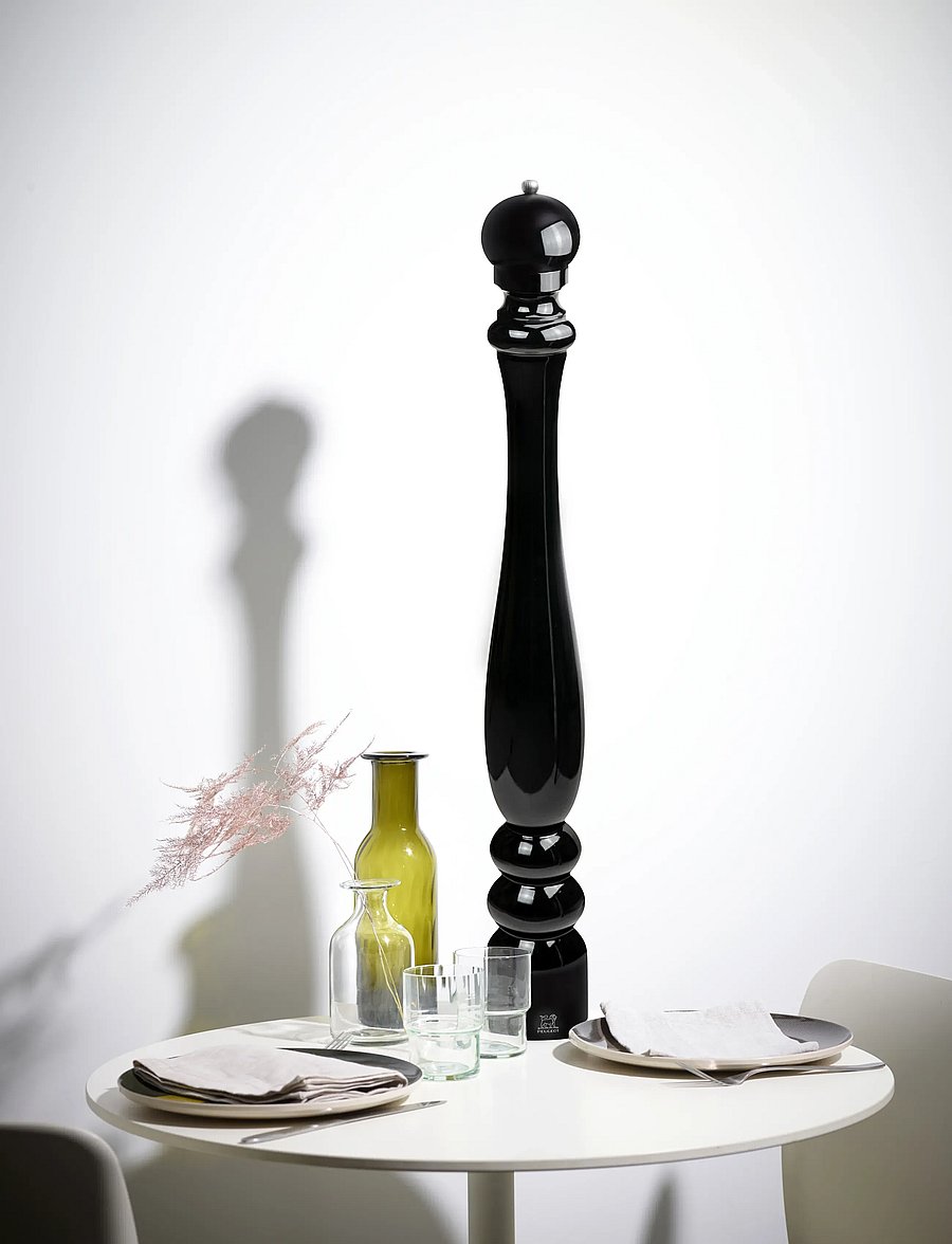 Peugeot - Paris peberkværn, træ, sortlakeret 80 cm - salz- & pfefferstreuer - black lacquered - 0
