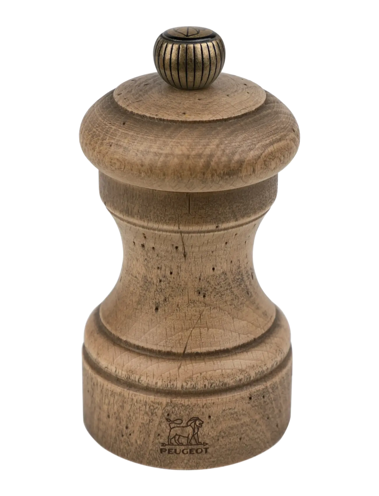 Peugeot Bistro Antique Pepper Mill ,Wood, Matte Antique 10 cm - Salz- & Pfefferstreuer - ANTIQUE / brown