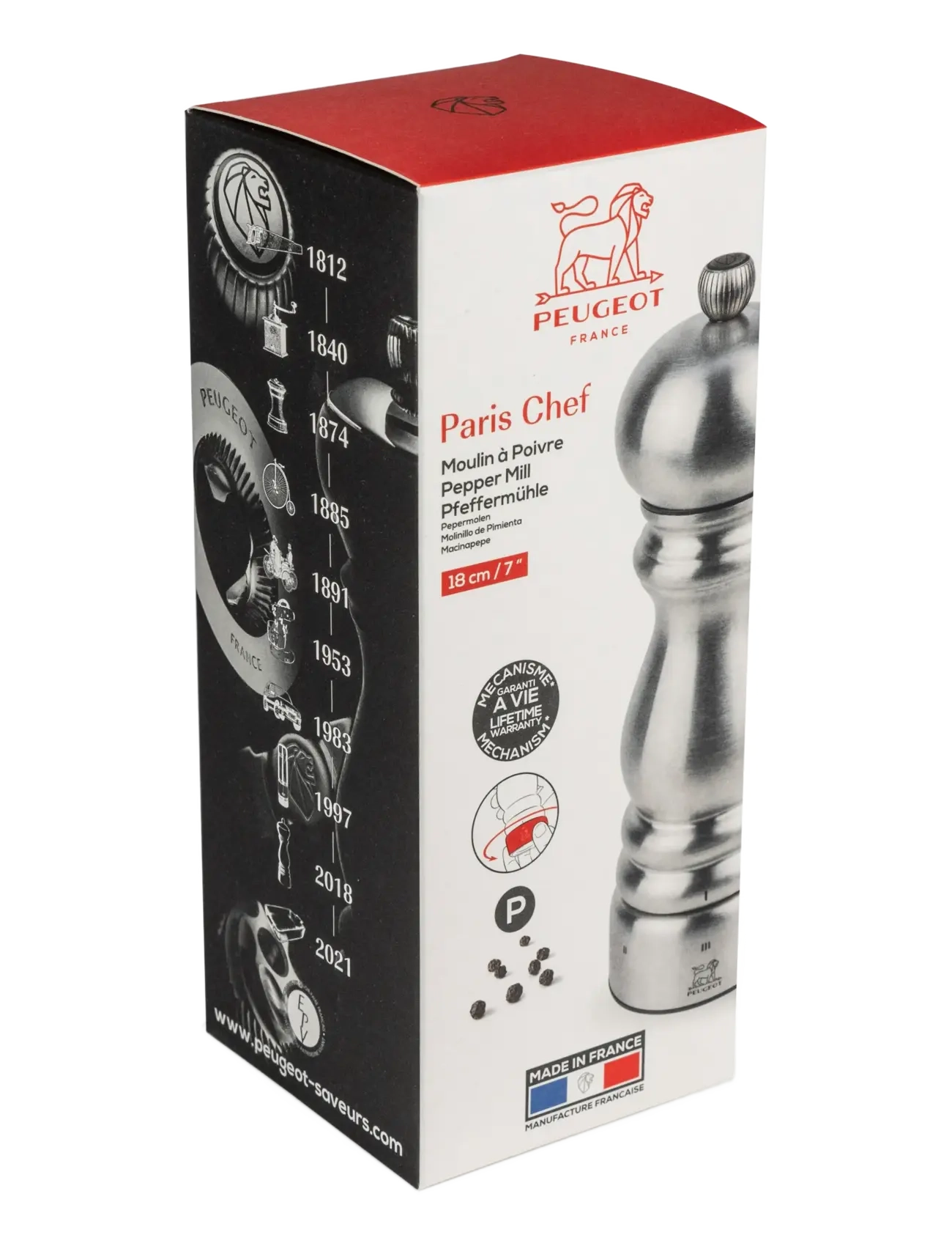 Peugeot - Paris Peberkværn U'Select rustfrit stål, 18 cm - salz- & pfefferstreuer - stainless steel - 1