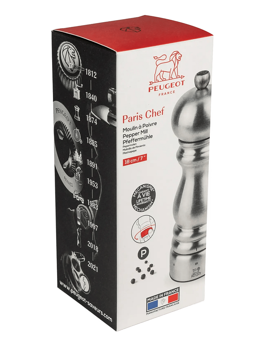 Peugeot - Paris Peberkværn U'Select rustfrit stål, 18 cm - soola- ja pipraveskid - stainless steel - 1