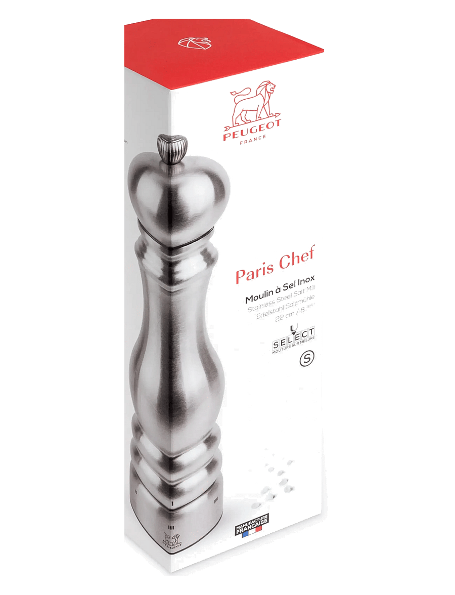 Peugeot - paris saltkværn u'select Z rustfrit stål, 22 cm - soola- ja pipraveskid - stainless steel - 1