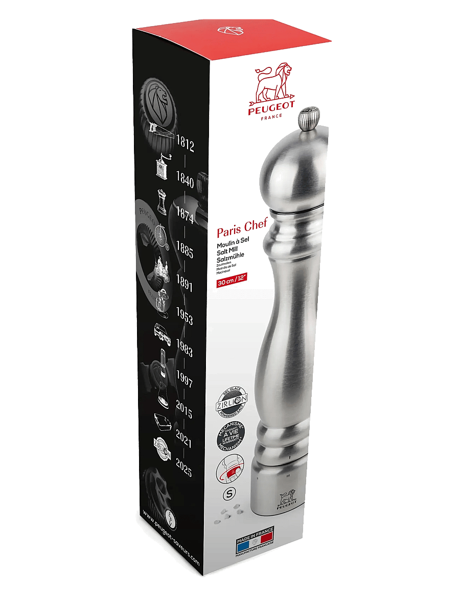Peugeot - paris saltkværn u'select Z rustfrit stål, 30 cm - salz- & pfefferstreuer - stainless steel - 1