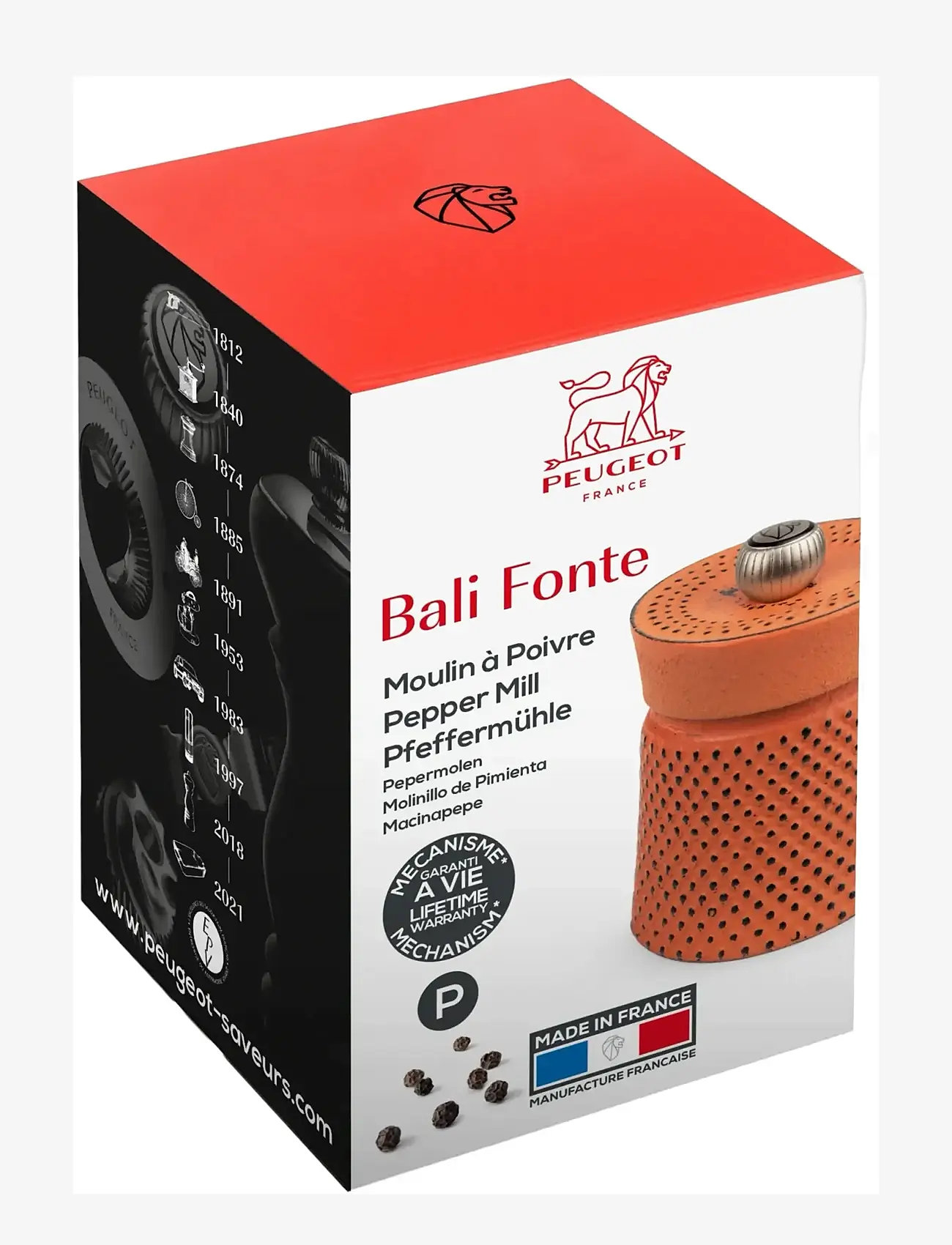 Peugeot - Bali støbejern orange peberkværn - salt & peberkværne - orange - 2