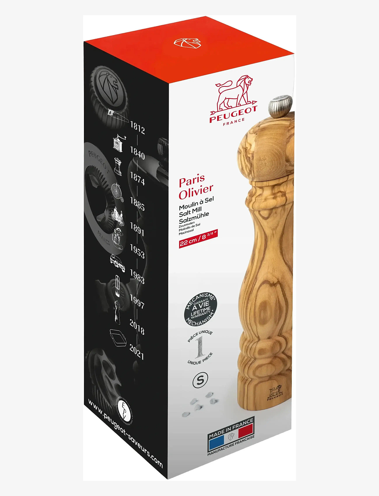 Peugeot - Paris salt grinder olive wood 22cm - salz- & pfefferstreuer - olive tree - 1